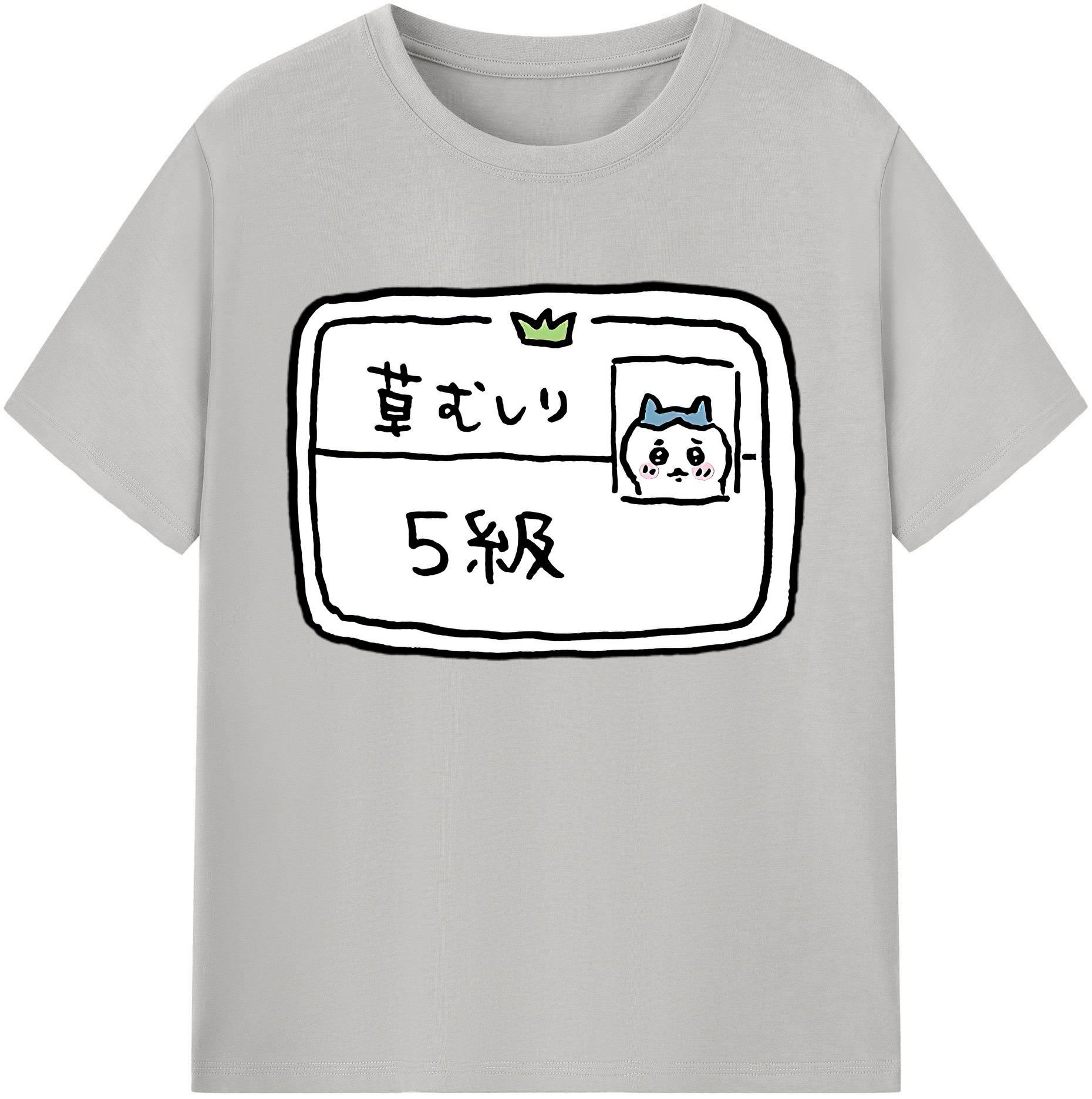 （画像用） ちいかわ ハチワレ Chii-kawa hachiware 綿100％ メンズ半袖Tシャツ｜肌触りやわらか＆通気性