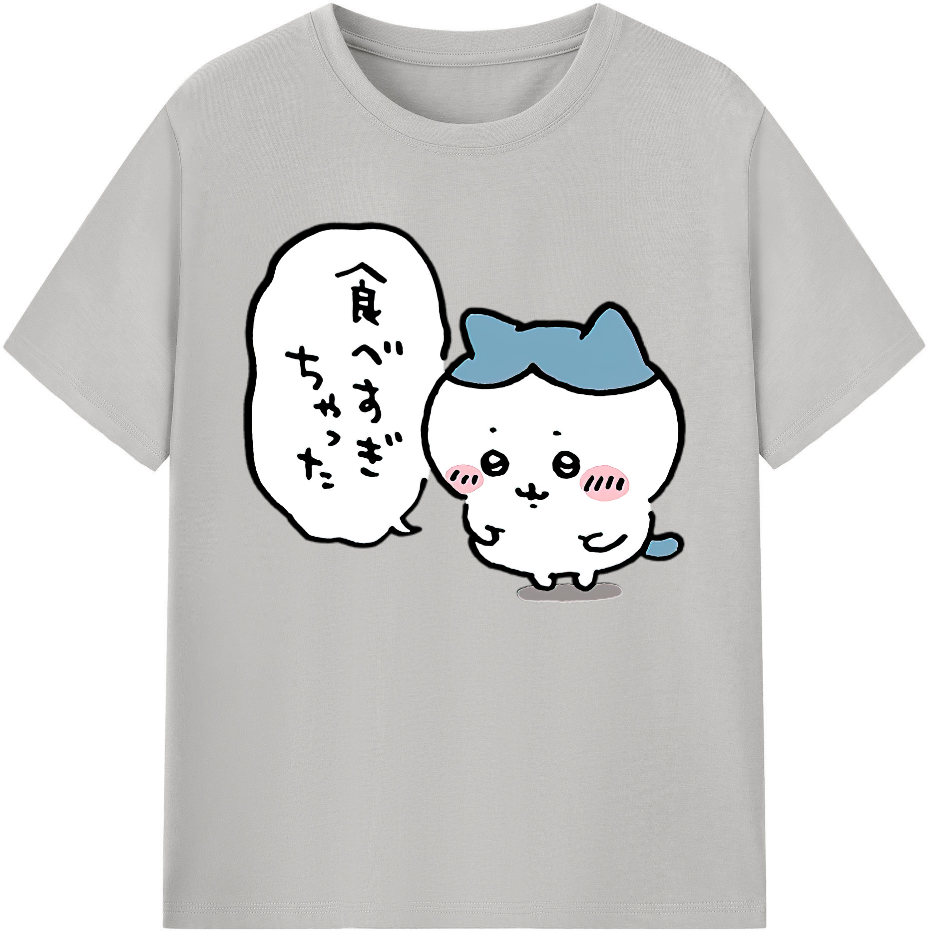 （画像用） ちいかわ ハチワレ Chii-kawa hachiware 綿100％ メンズ半袖Tシャツ｜肌触りやわらか＆通気性