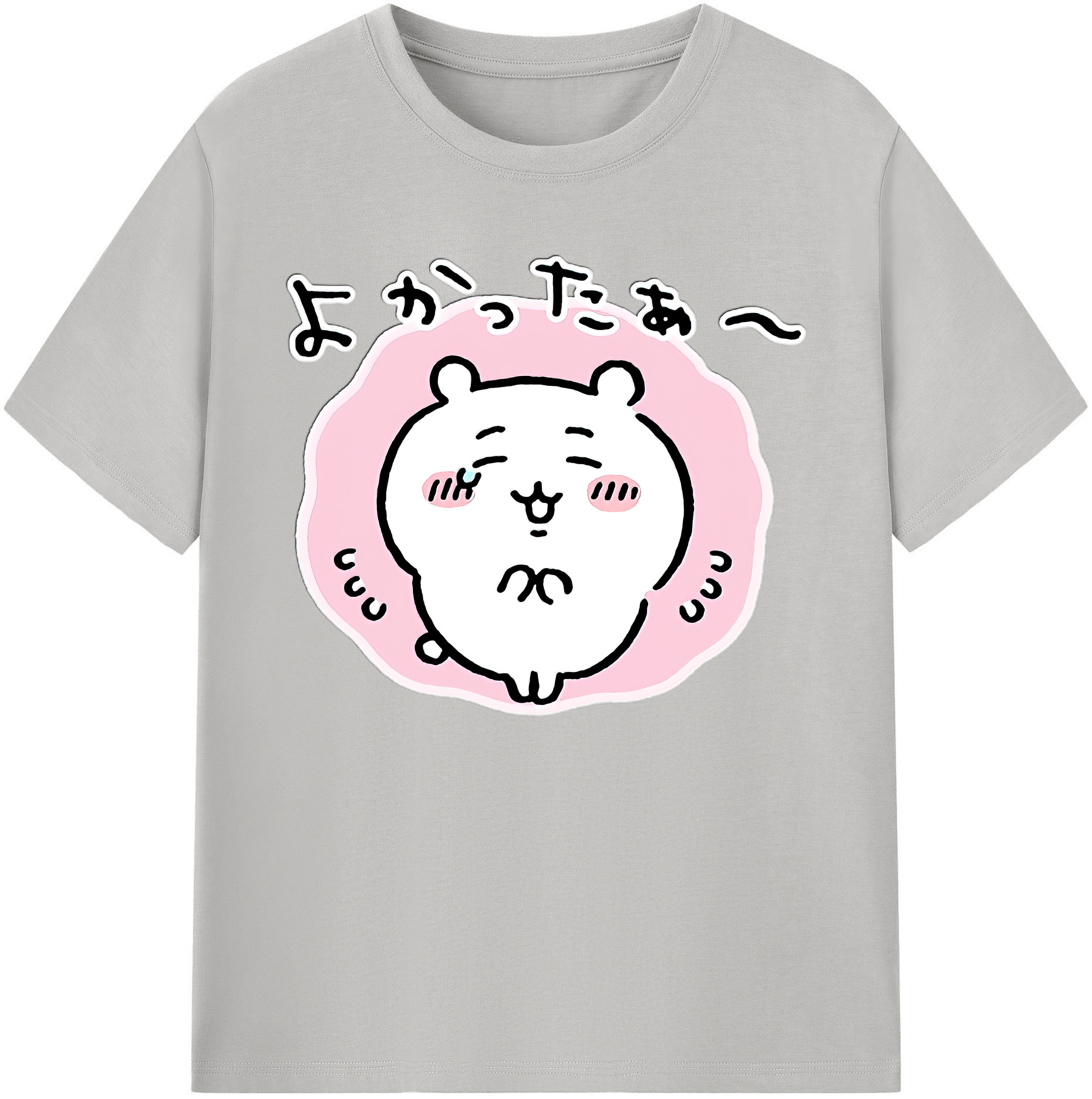 （画像用） ちいかわ ちいかわ Chii-kawa chiikawa 綿100％ メンズ半袖Tシャツ｜肌触りやわらか＆通気性