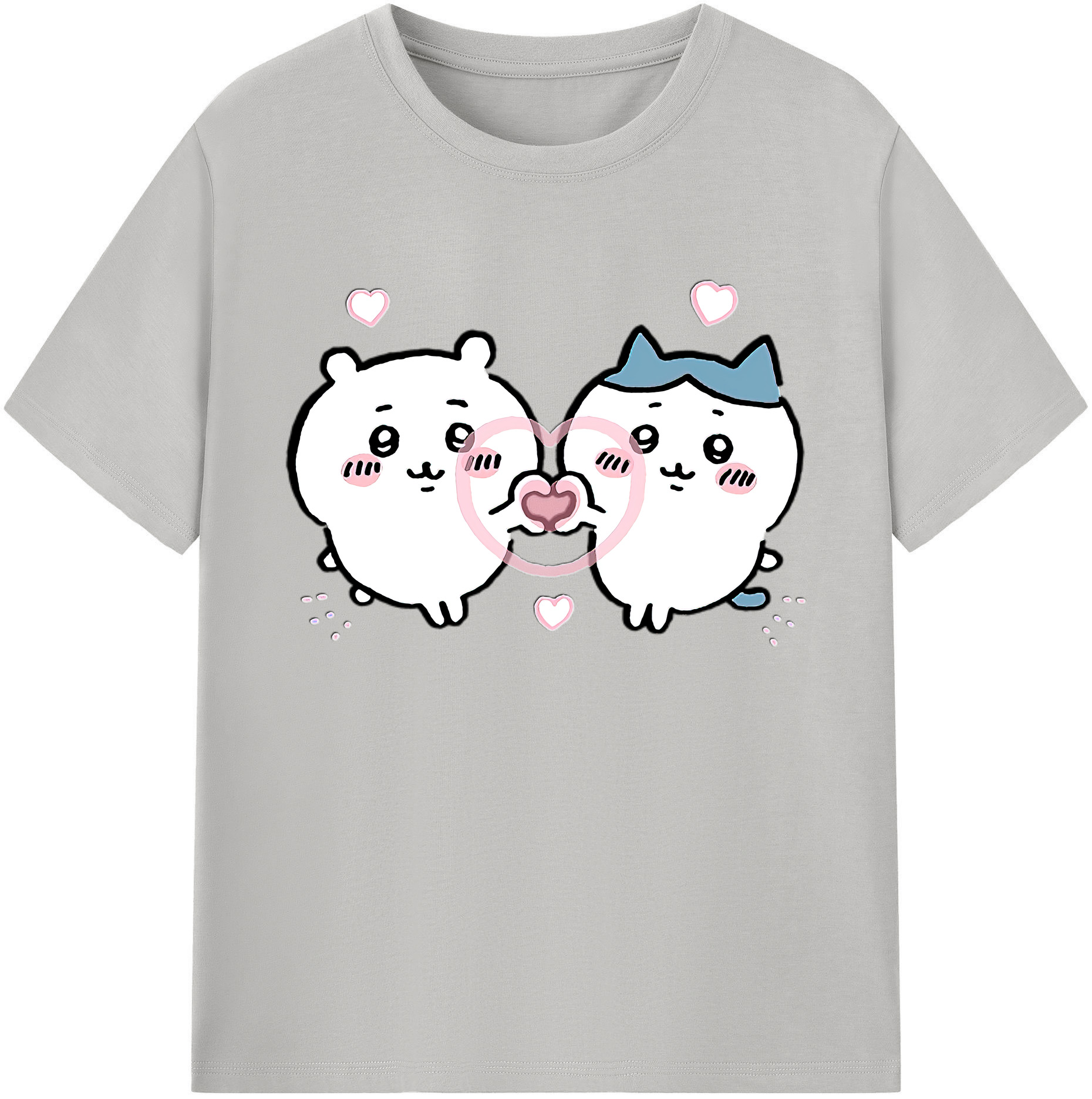 （画像用） ちいかわ ちいかわ Chii-kawa chiikawa 綿100％ メンズ半袖Tシャツ｜肌触りやわらか＆通気性