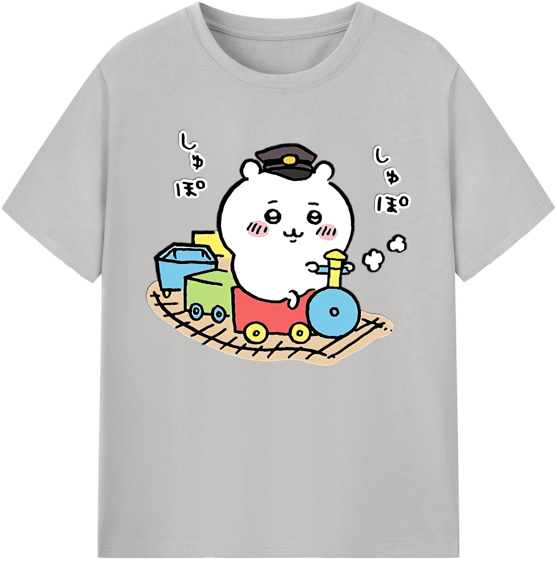 （画像用） ちいかわ ちいかわ Chii-kawa chiikawa 綿100％ メンズ半袖Tシャツ｜肌触りやわらか＆通気性