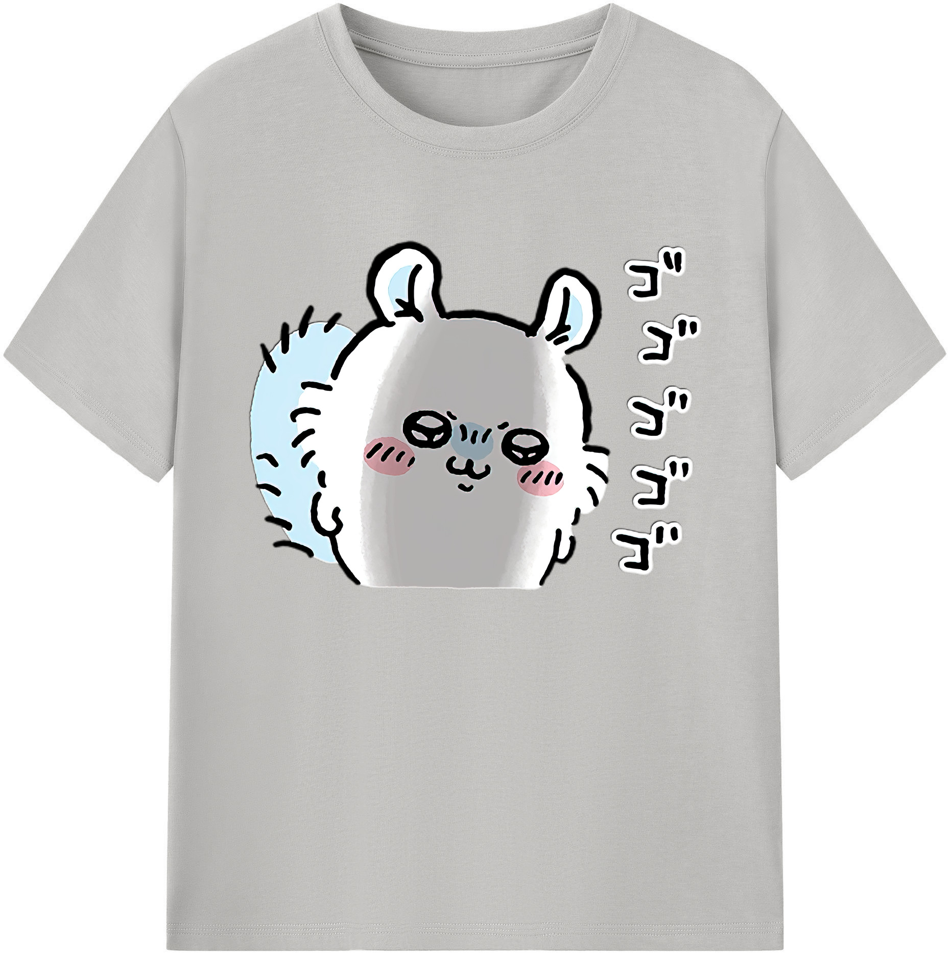 （画像用） ちいかわ モモンガ Chii-kawa Momonga 綿100％ メンズ半袖Tシャツ｜肌触りやわらか＆通気性