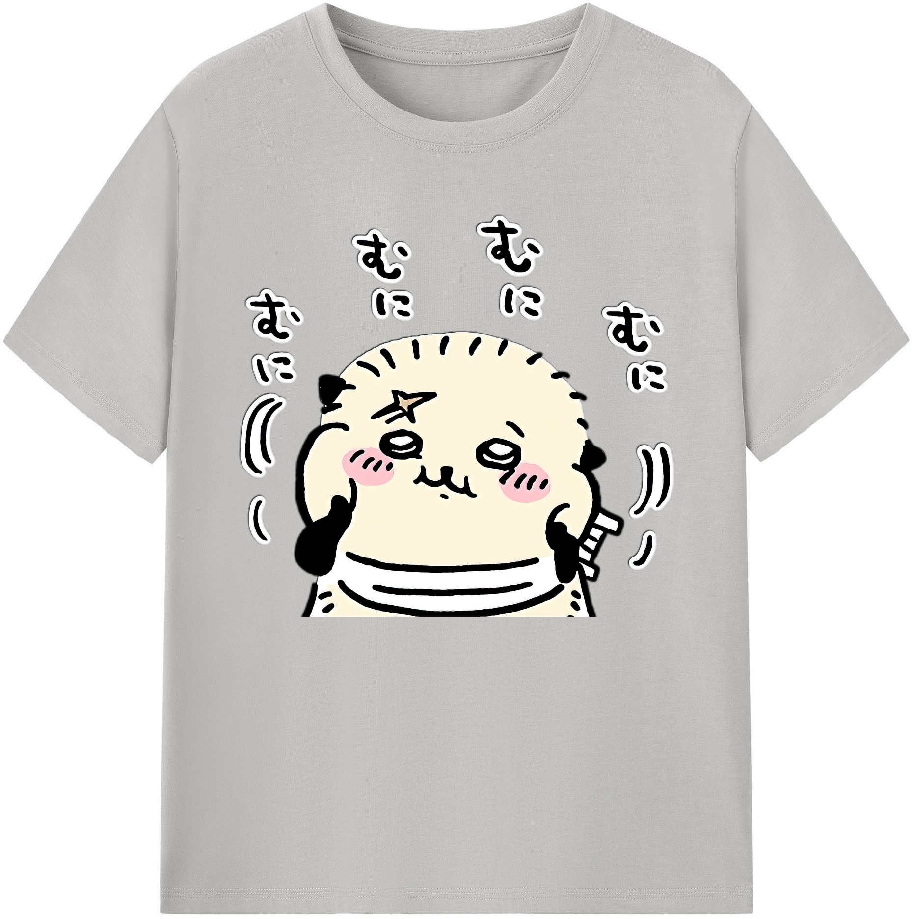 （画像用） ちいかわ ラッコ Chii-kawa Sea otter 綿100％ メンズ半袖Tシャツ｜肌触りやわらか＆通気性