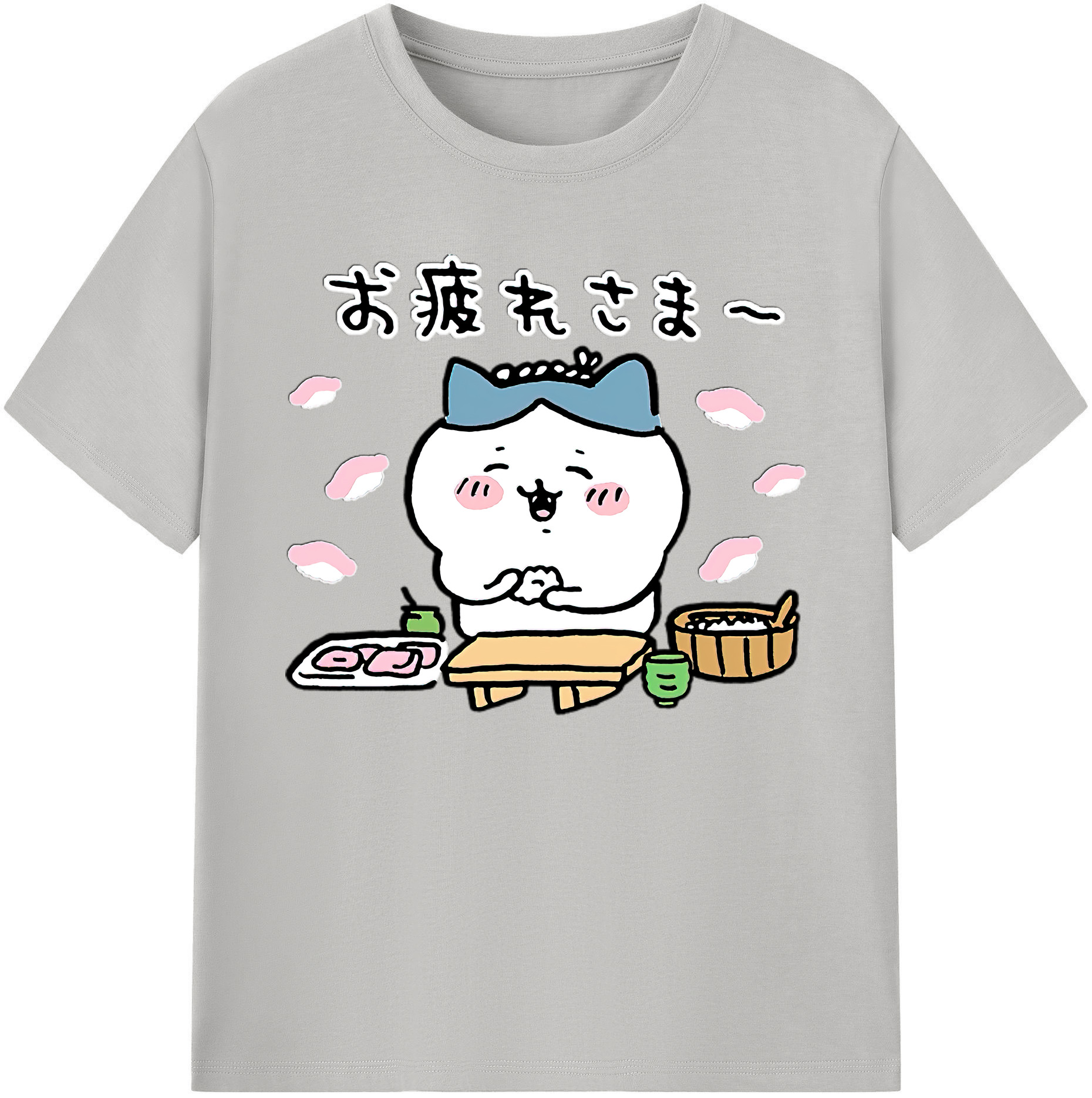 （画像用） ちいかわ ハチワレ Chii-kawa hachiware 綿100％ メンズ半袖Tシャツ｜肌触りやわらか＆通気性