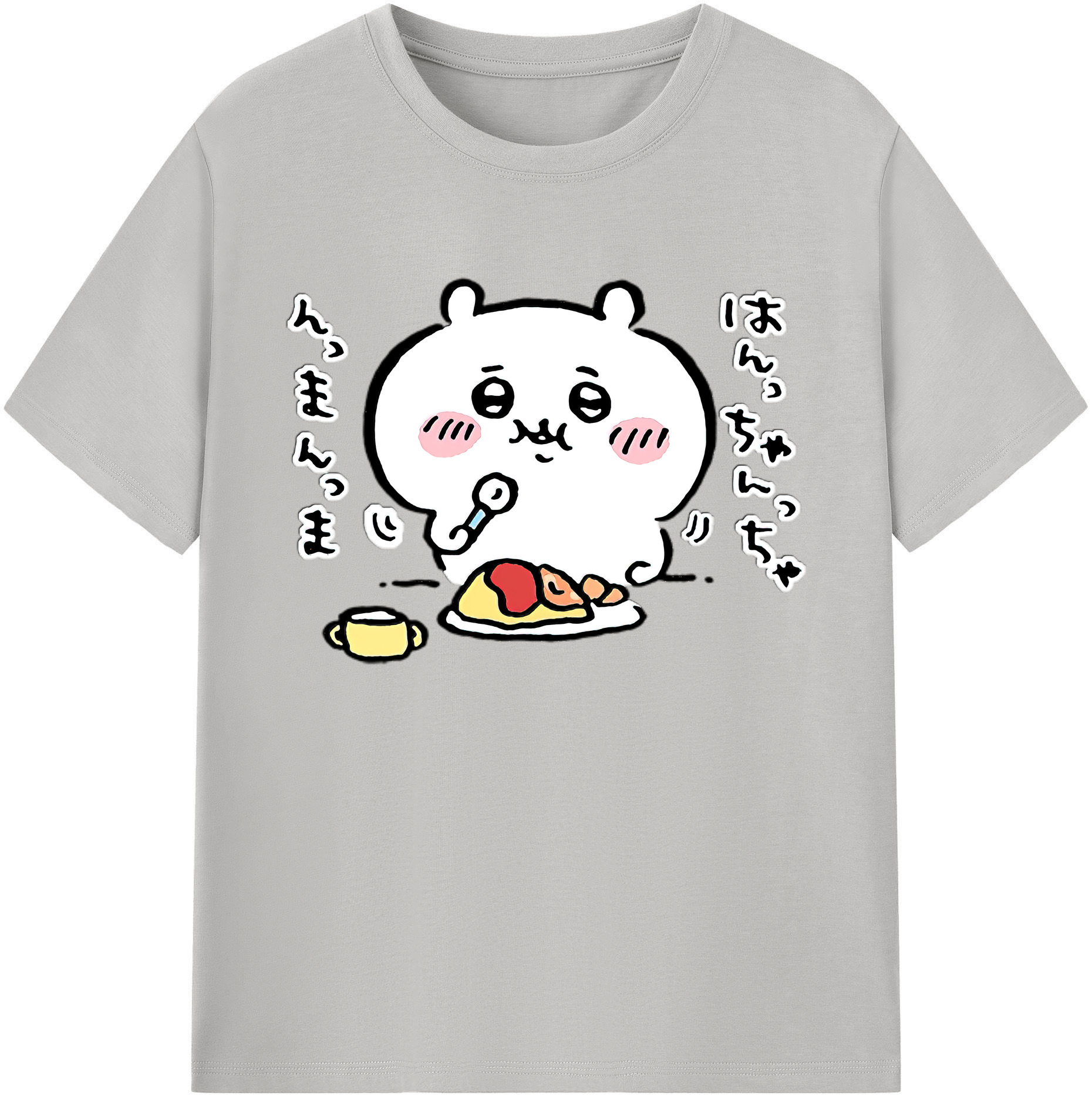 （画像用） ちいかわ ちいかわ Chii-kawa chiikawa 綿100％ メンズ半袖Tシャツ｜肌触りやわらか＆通気性