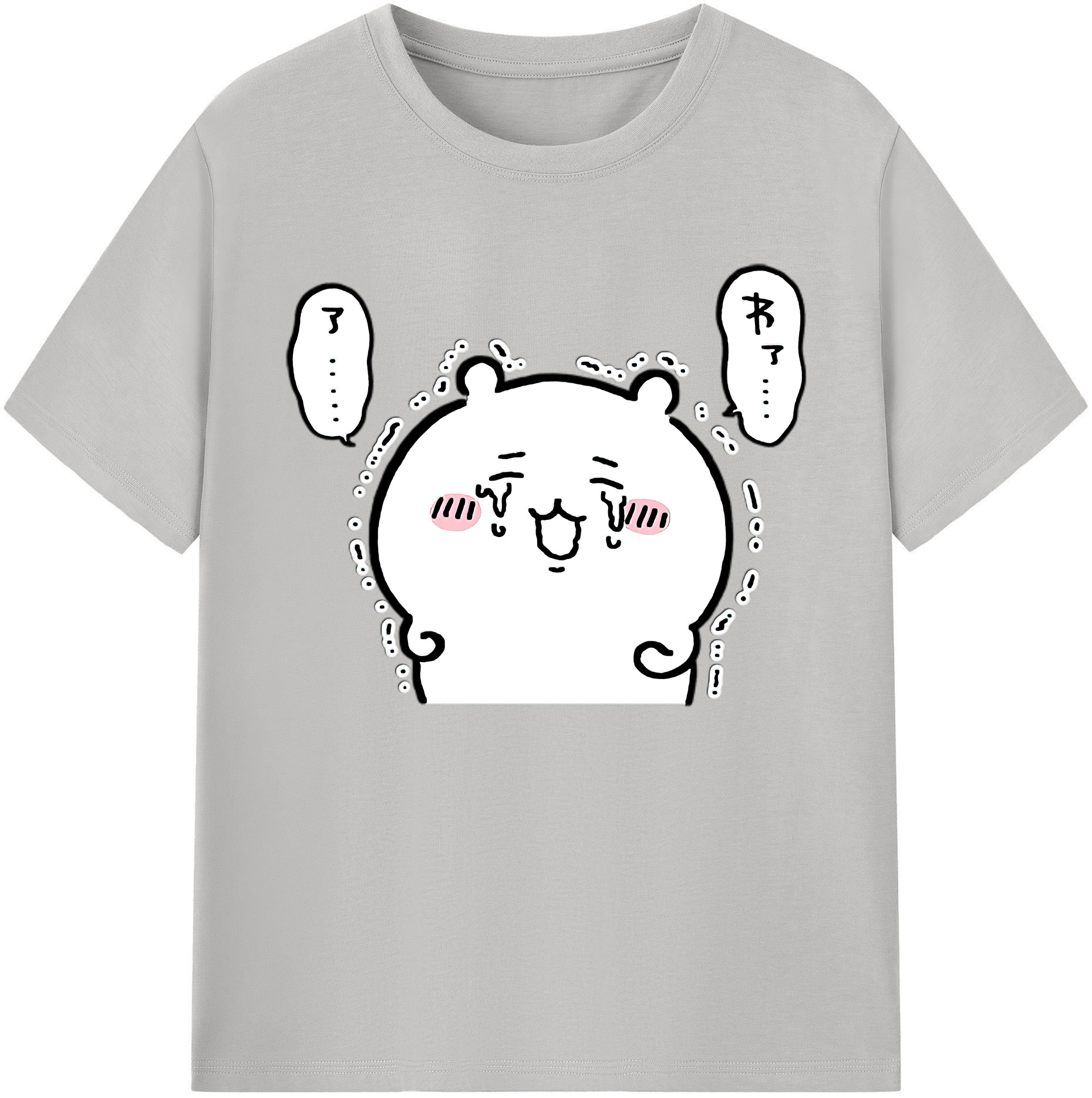 （画像用） ちいかわ ちいかわ Chii-kawa chiikawa 綿100％ メンズ半袖Tシャツ｜肌触りやわらか＆通気性