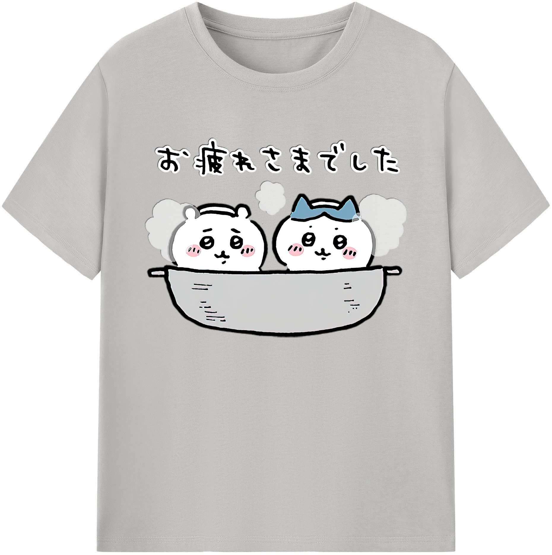 （画像用） ちいかわ ハチワレ Chii-kawa hachiware 綿100％ メンズ半袖Tシャツ｜肌触りやわらか＆通気性