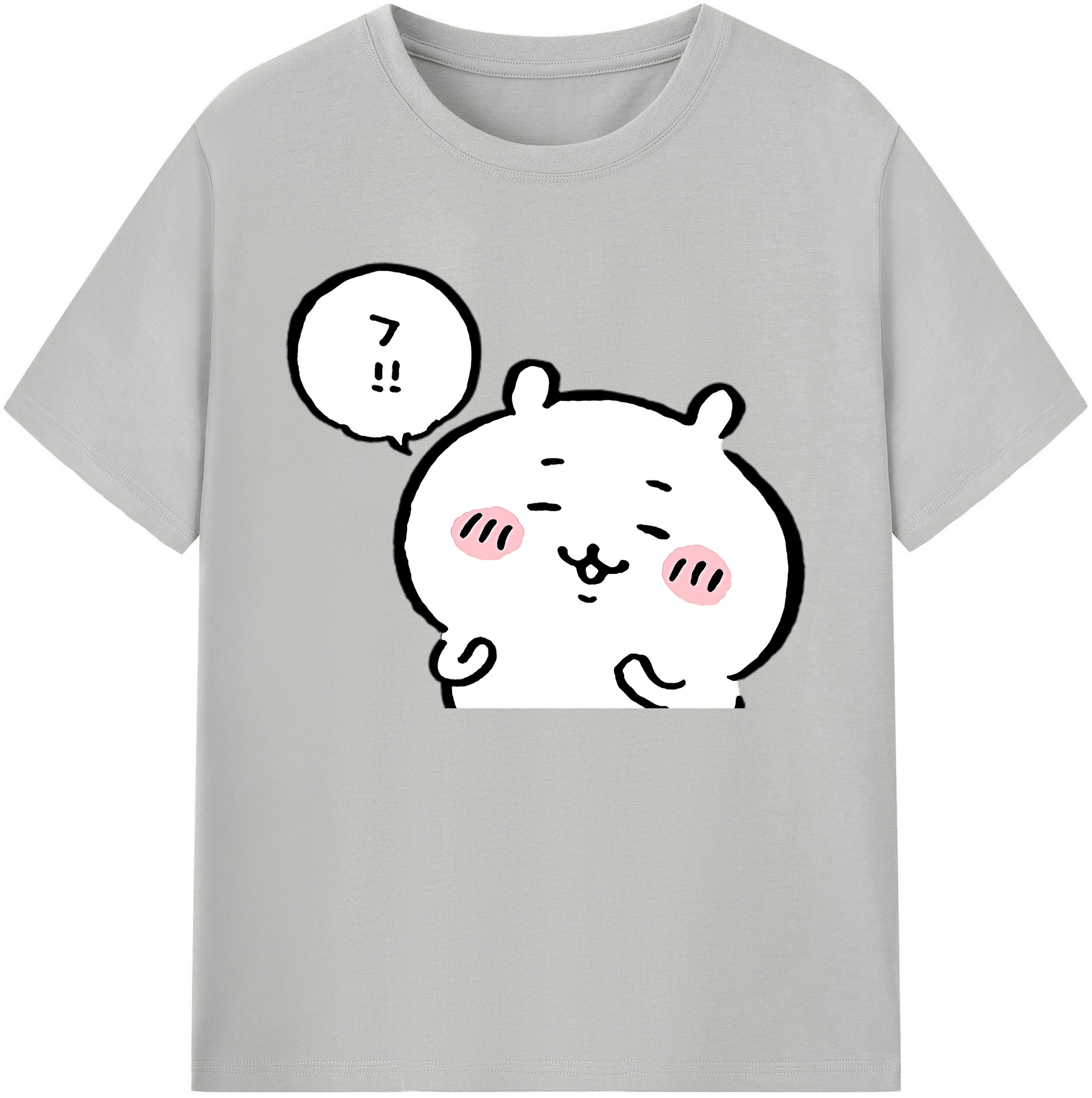 （画像用） ちいかわ ちいかわ Chii-kawa chiikawa 綿100％ メンズ半袖Tシャツ｜肌触りやわらか＆通気性