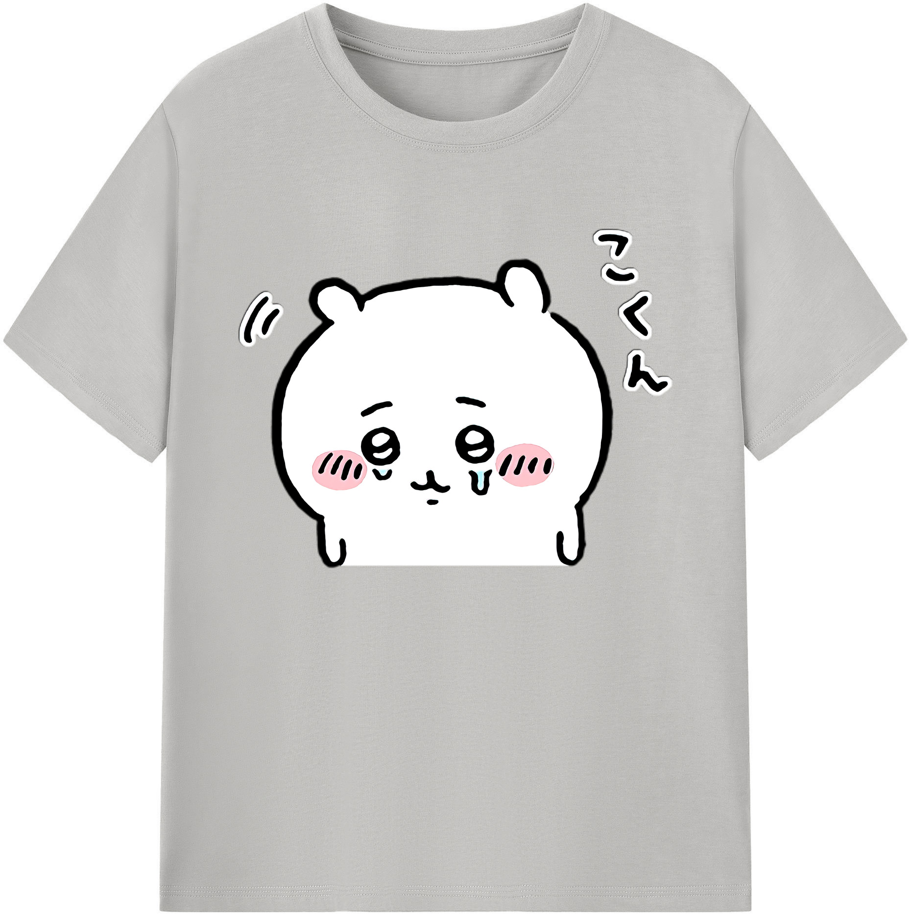 （画像用） ちいかわ ちいかわ Chii-kawa chiikawa 綿100％ メンズ半袖Tシャツ｜肌触りやわらか＆通気性
