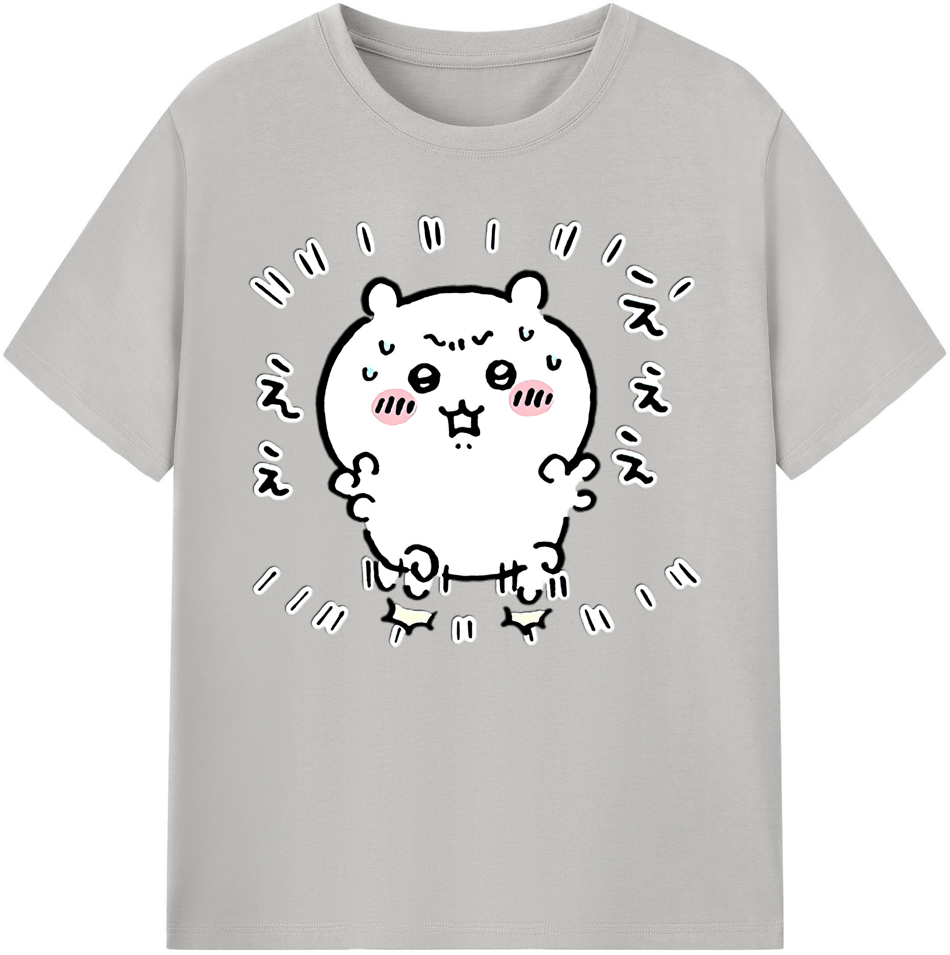 （画像用） ちいかわ ちいかわ Chii-kawa chiikawa 綿100％ メンズ半袖Tシャツ｜肌触りやわらか＆通気性