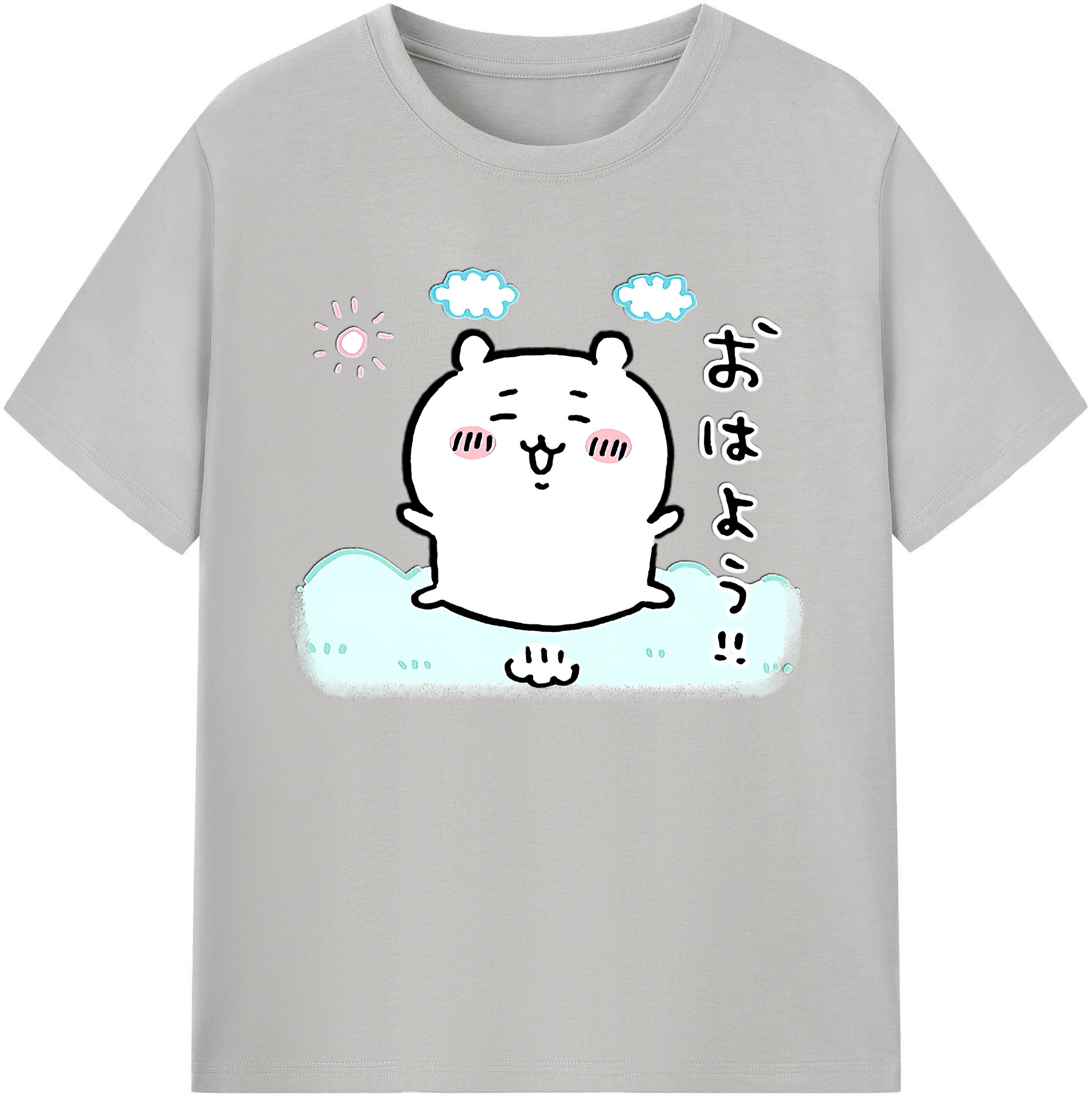 （画像用） ちいかわ ちいかわ Chii-kawa chiikawa 綿100％ メンズ半袖Tシャツ｜肌触りやわらか＆通気性