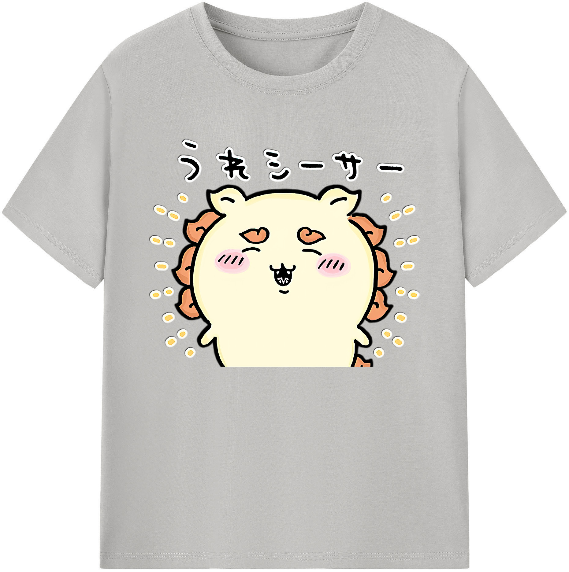 （画像用） ちいかわ シーサー Chii-kawa Shisa 綿100％ メンズ半袖Tシャツ｜肌触りやわらか＆通気性