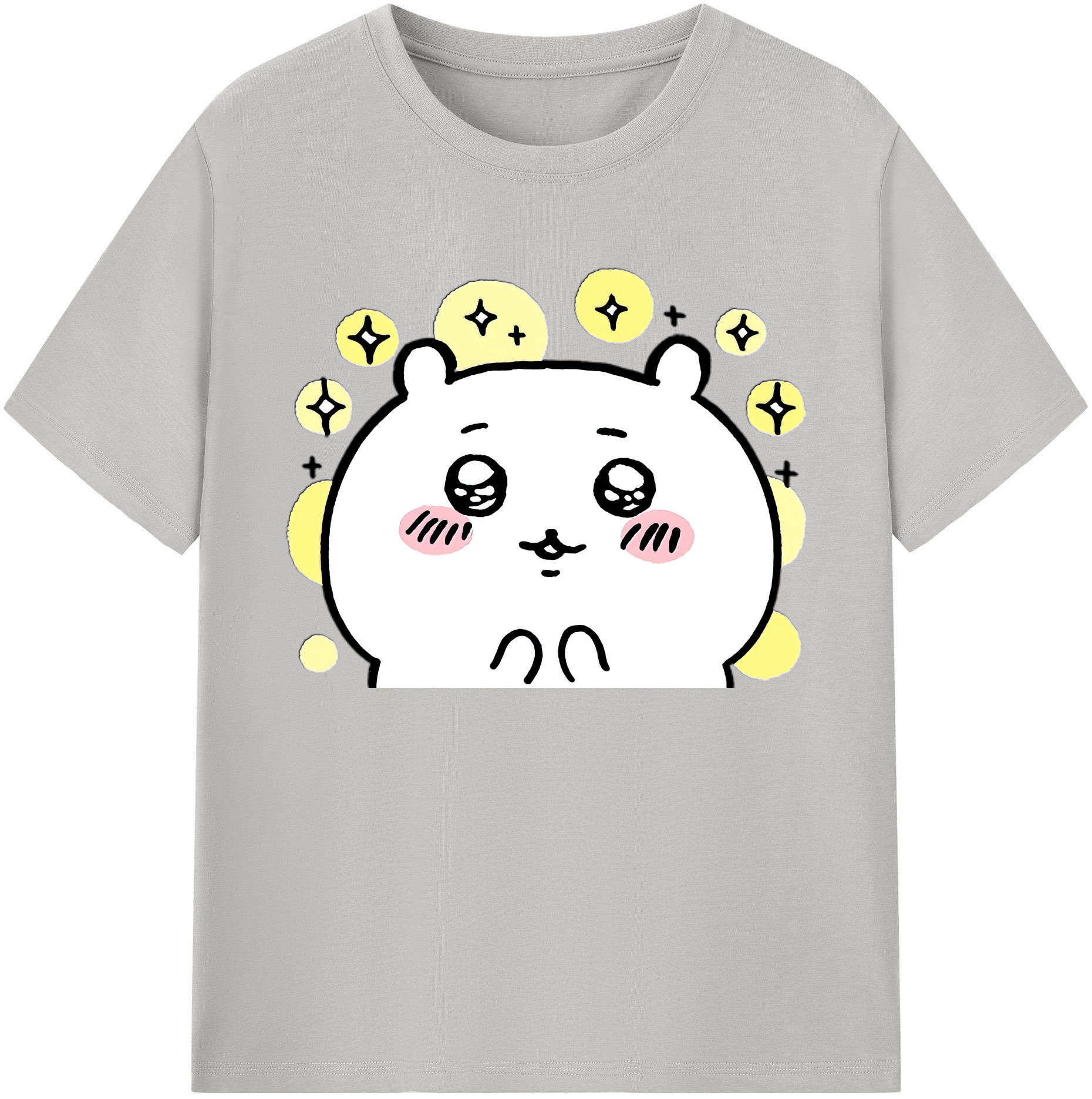 （画像用） ちいかわ ちいかわ Chii-kawa chiikawa 綿100％ メンズ半袖Tシャツ｜肌触りやわらか＆通気性