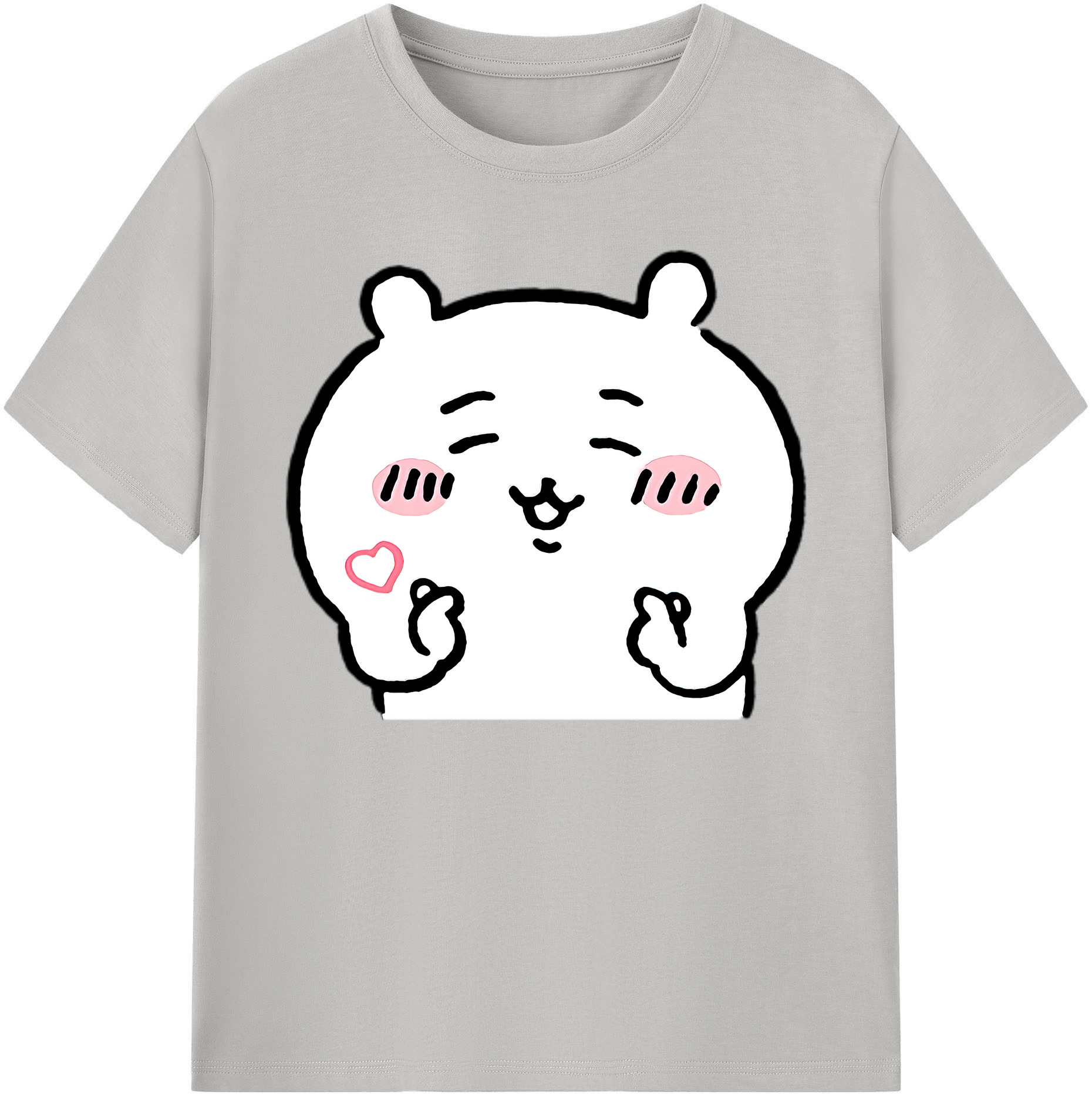 （画像用） ちいかわ ちいかわ Chii-kawa chiikawa 綿100％ メンズ半袖Tシャツ｜肌触りやわらか＆通気性