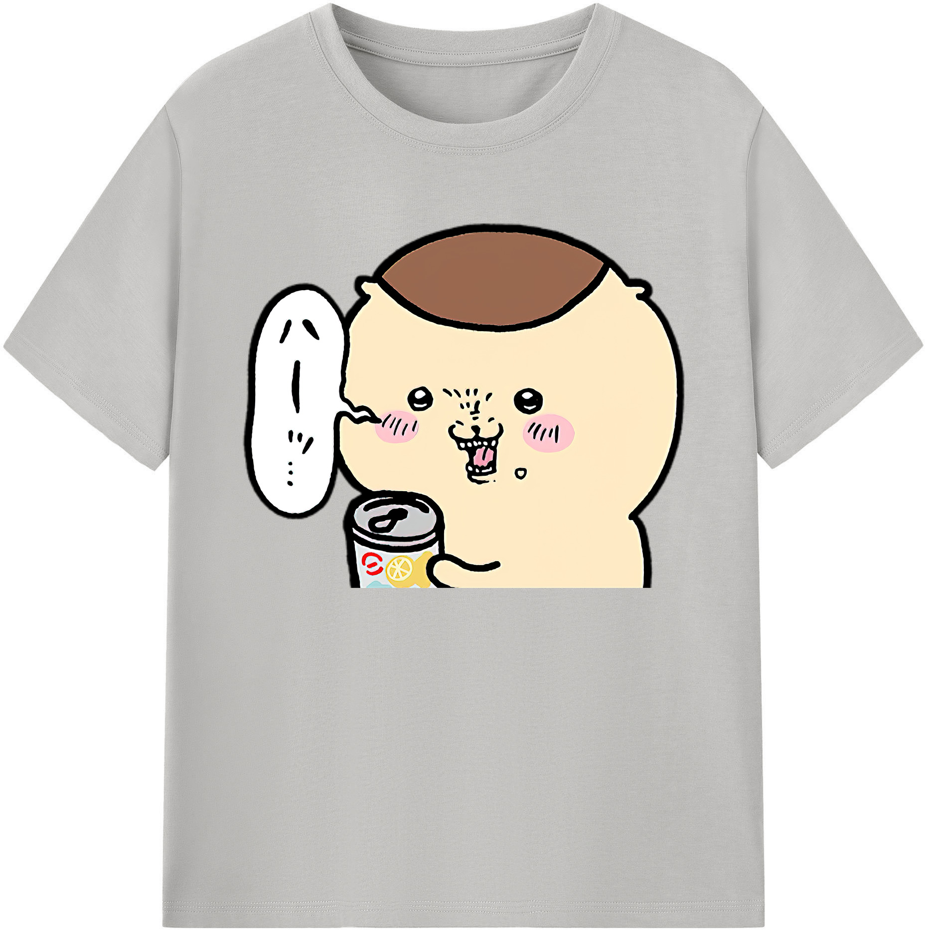 （画像用） ちいかわ くりまんじゅう Chii-kawa kuri manjū 綿100％ メンズ半袖Tシャツ｜肌触りやわらか＆通気性