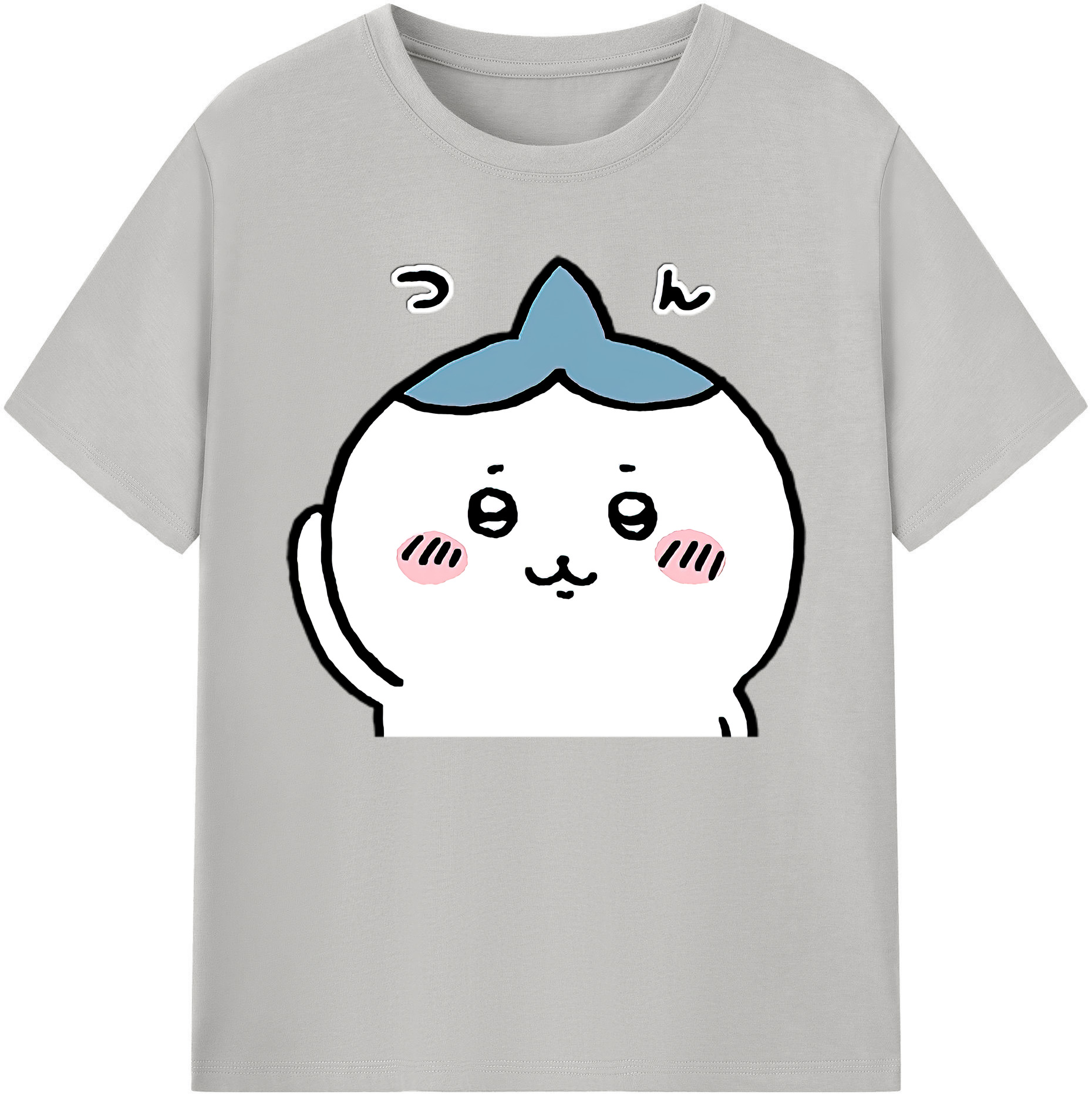 （画像用） ちいかわ ハチワレ Chii-kawa hachiware 綿100％ メンズ半袖Tシャツ｜肌触りやわらか＆通気性
