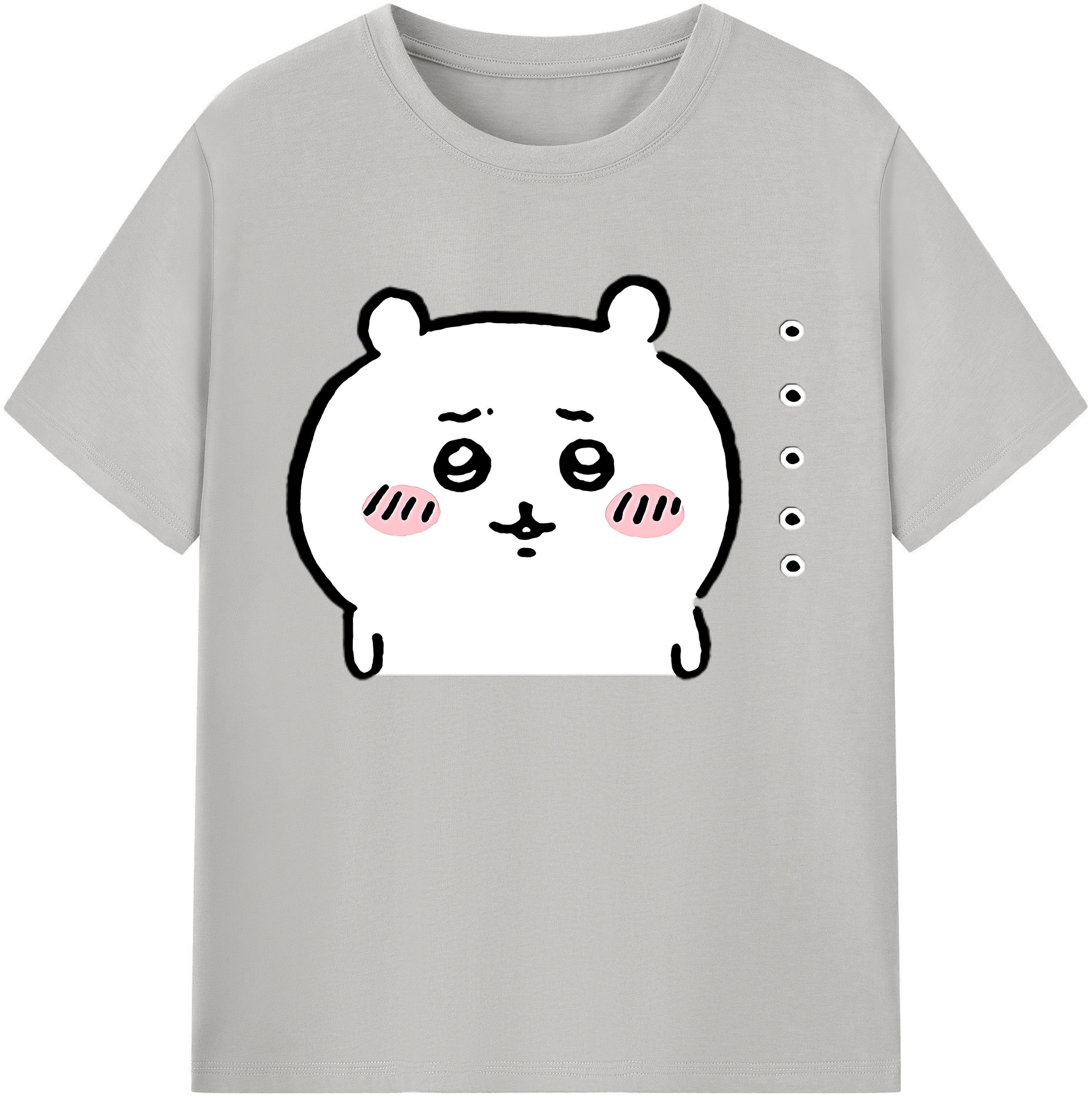 （画像用） ちいかわ ちいかわ Chii-kawa chiikawa 綿100％ メンズ半袖Tシャツ｜肌触りやわらか＆通気性