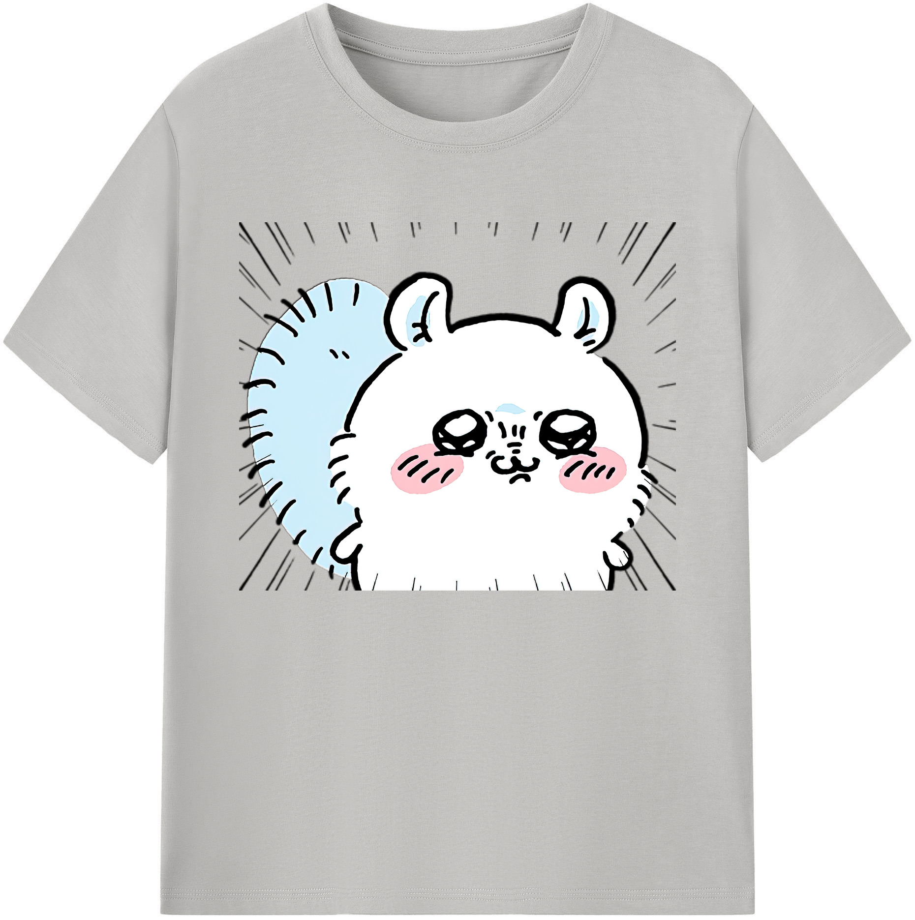 （画像用） ちいかわ モモンガ Chii-kawa Momonga 綿100％ メンズ半袖Tシャツ｜肌触りやわらか＆通気性