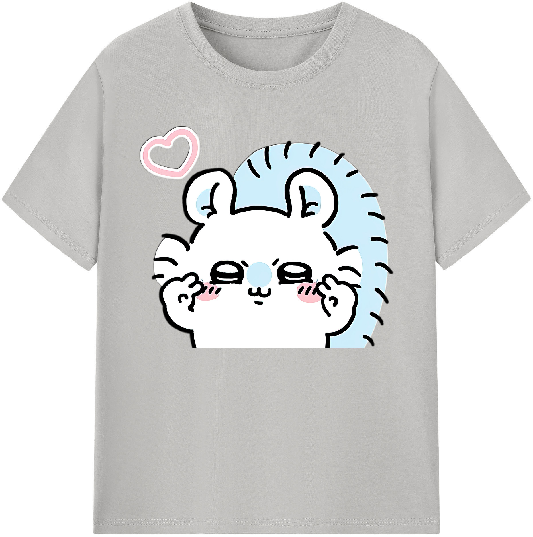 （画像用） ちいかわ モモンガ Chii-kawa Momonga 綿100％ メンズ半袖Tシャツ｜肌触りやわらか＆通気性
