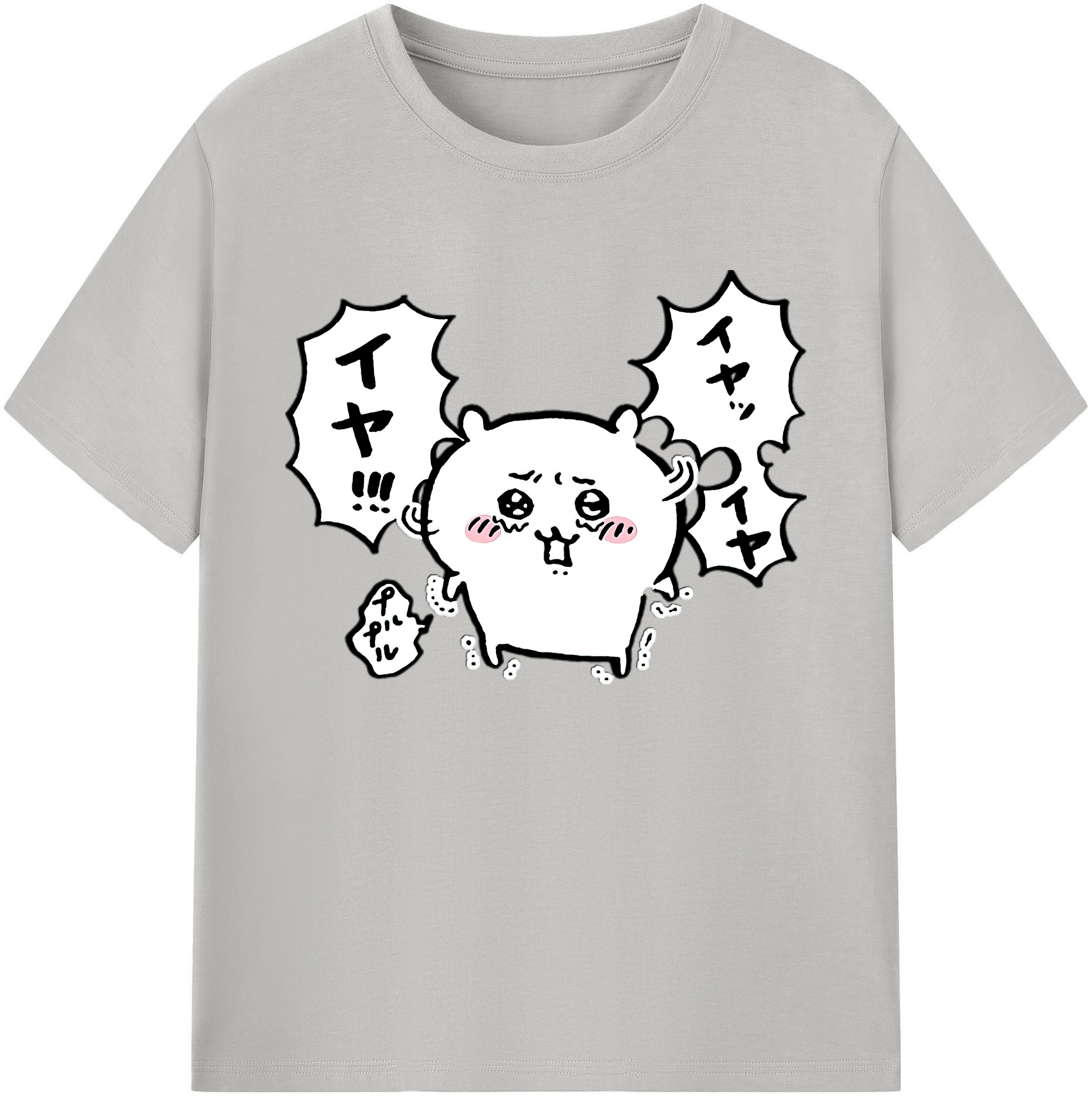 （画像用） ちいかわ ちいかわ Chii-kawa chiikawa 綿100％ メンズ半袖Tシャツ｜肌触りやわらか＆通気性