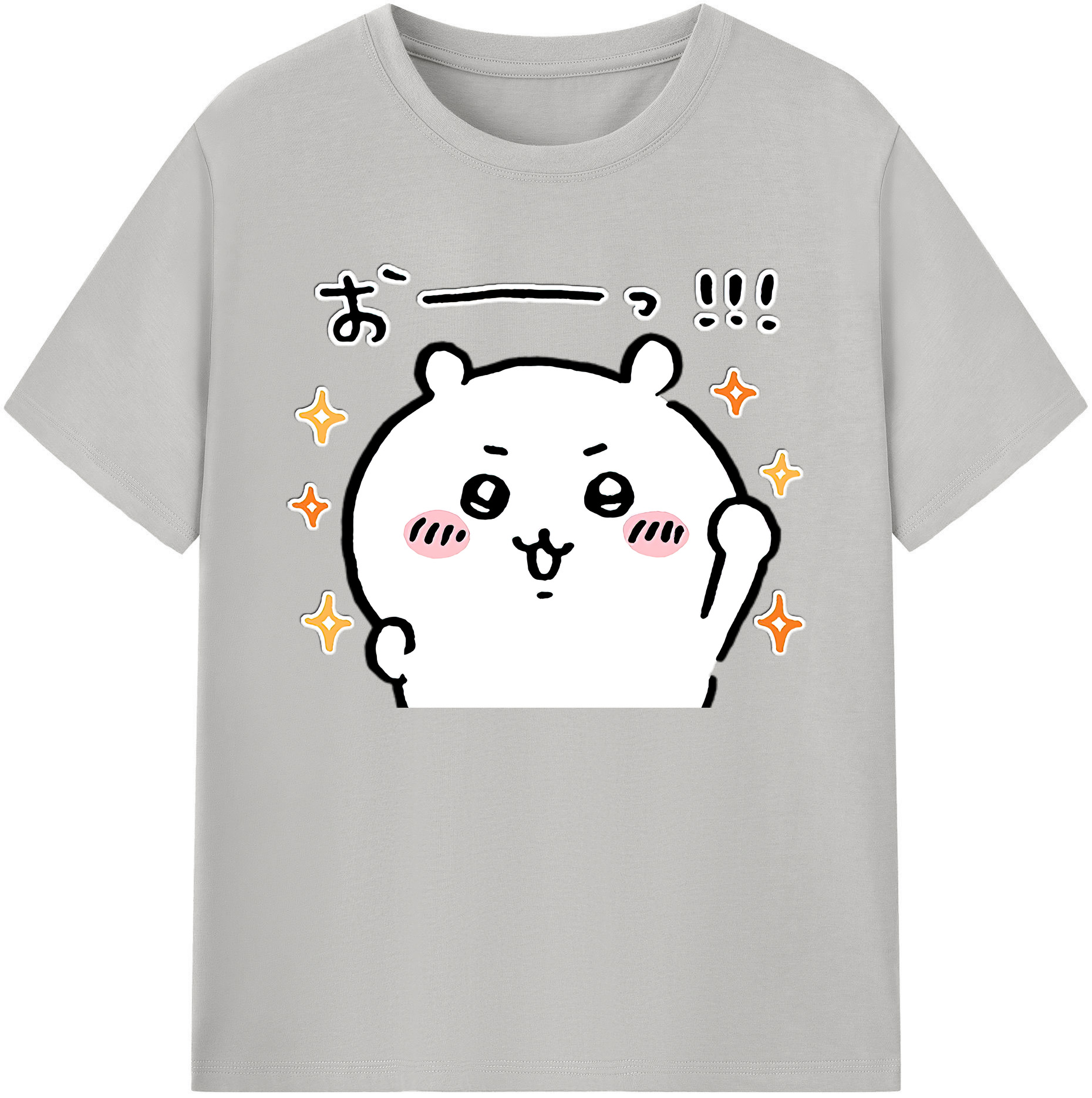 （画像用） ちいかわ ちいかわ Chii-kawa chiikawa 綿100％ メンズ半袖Tシャツ｜肌触りやわらか＆通気性
