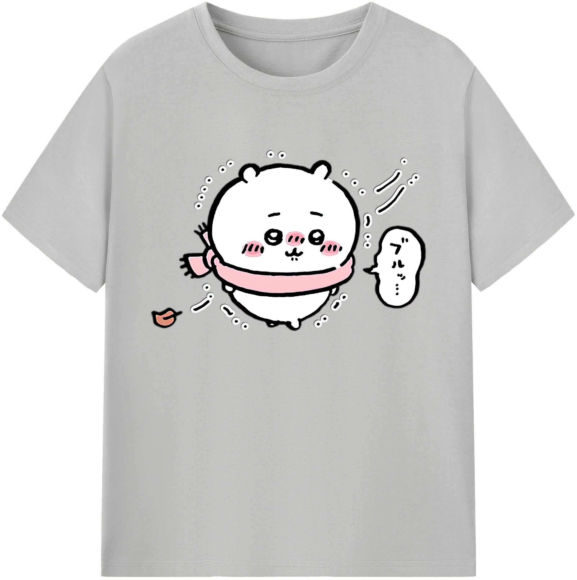 （画像用） ちいかわ ちいかわ Chii-kawa chiikawa 綿100％ メンズ半袖Tシャツ｜肌触りやわらか＆通気性