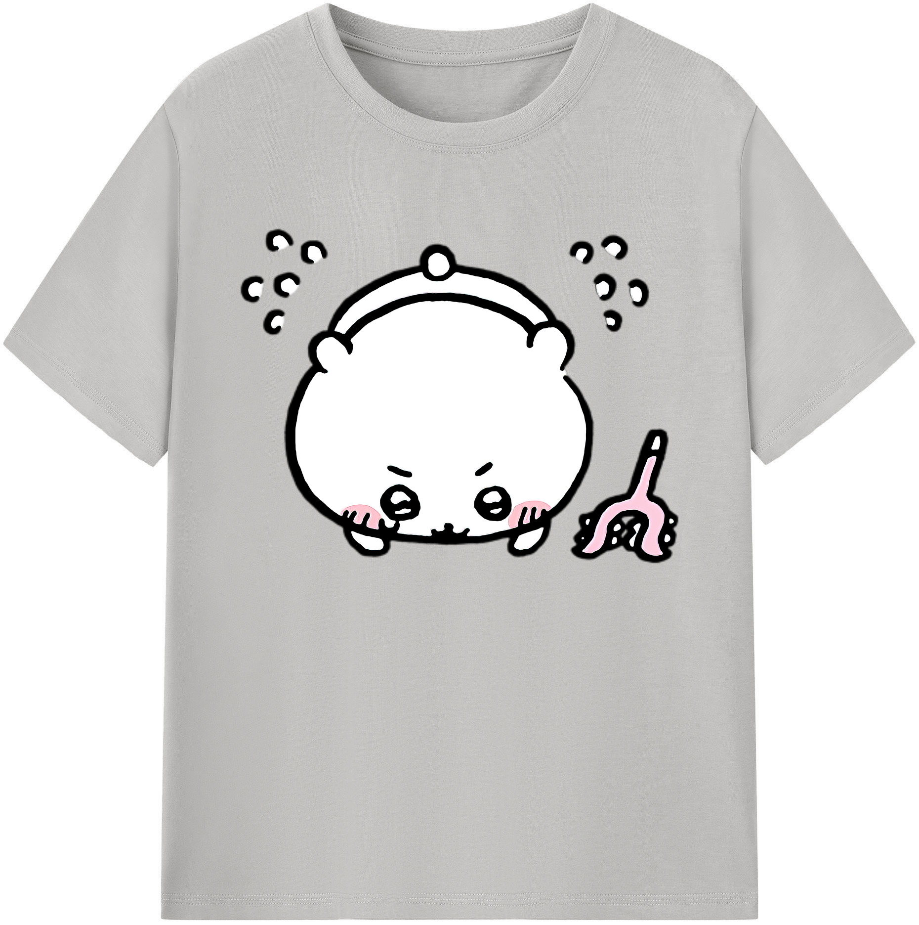 （画像用） ちいかわ ちいかわ Chii-kawa chiikawa 綿100％ メンズ半袖Tシャツ｜肌触りやわらか＆通気性