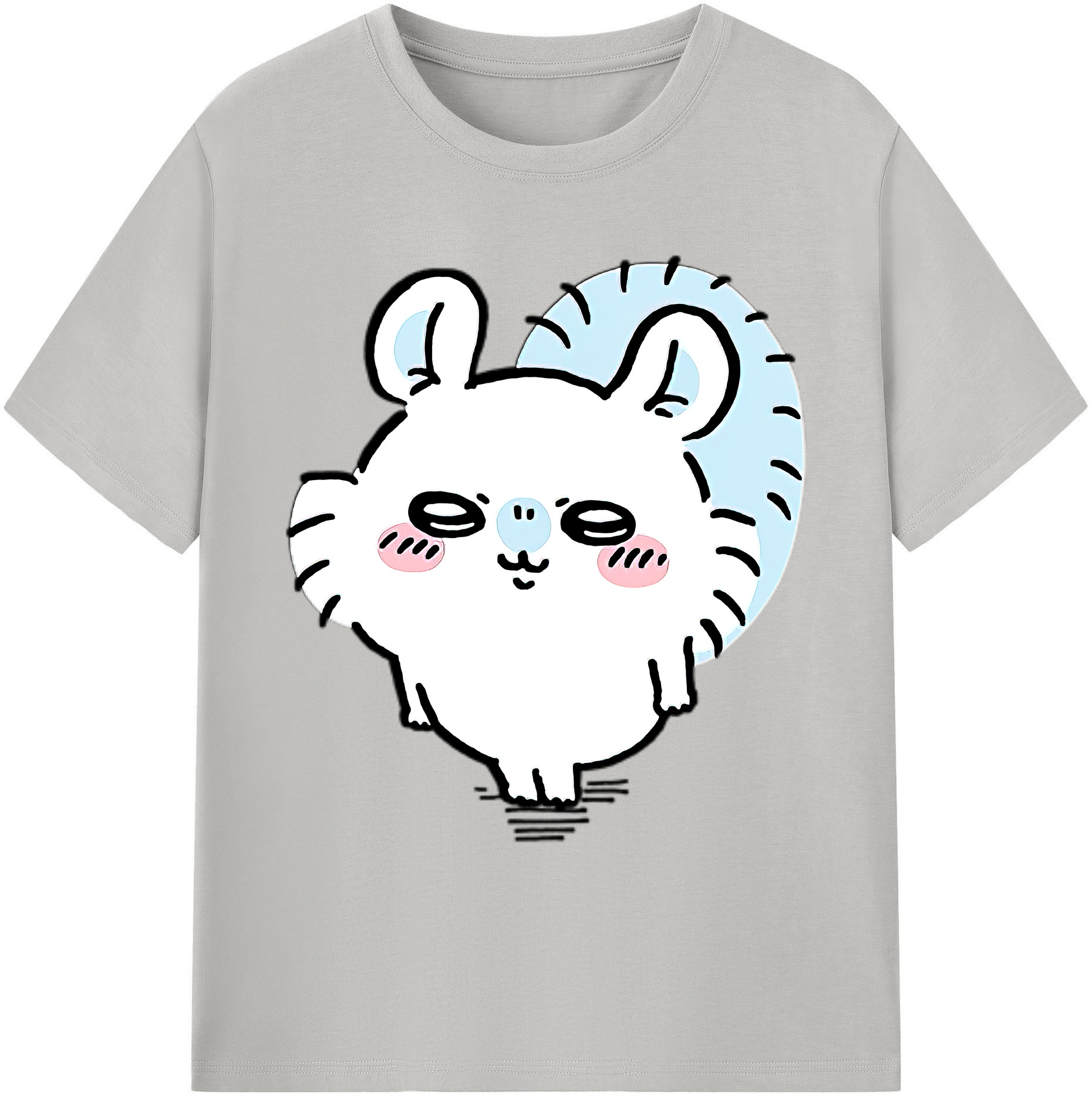 （画像用） ちいかわ モモンガ Chii-kawa Momonga 綿100％ メンズ半袖Tシャツ｜肌触りやわらか＆通気性