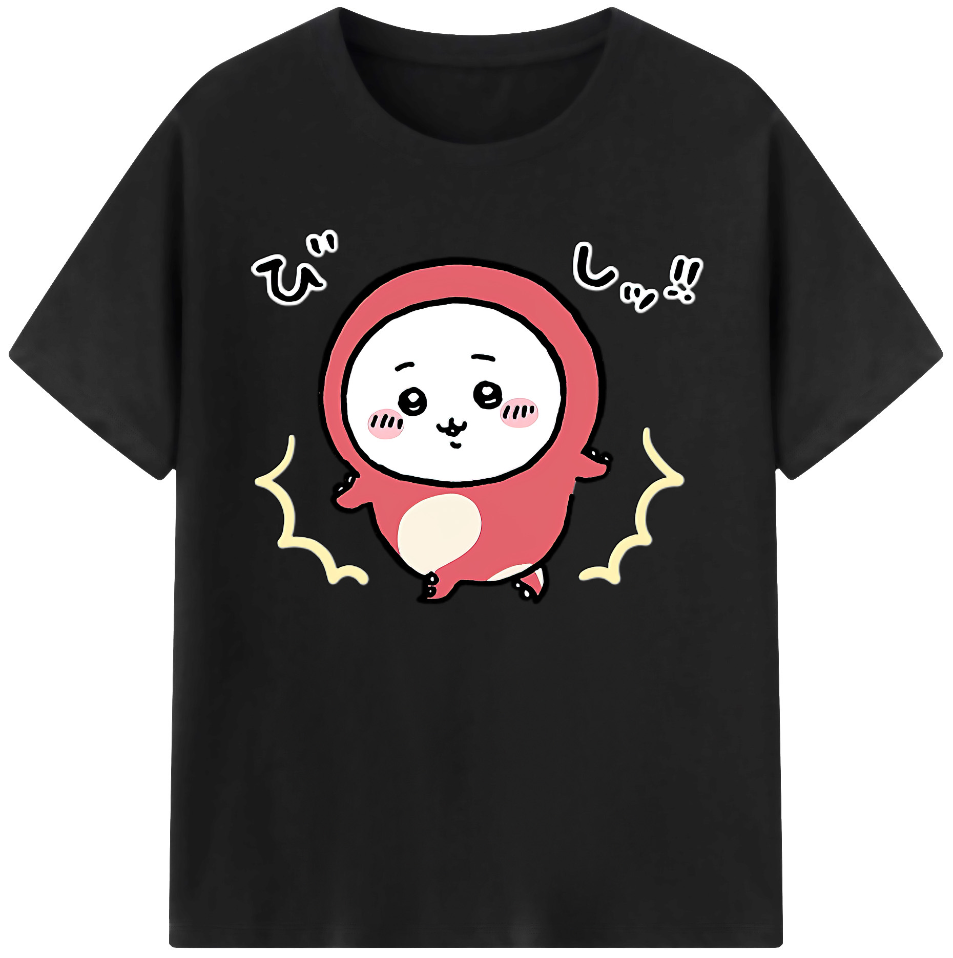 （画像用） ちいかわ ちいかわ Chii-kawa chiikawa 綿100％ メンズ半袖Tシャツ｜肌触りやわらか＆通気性