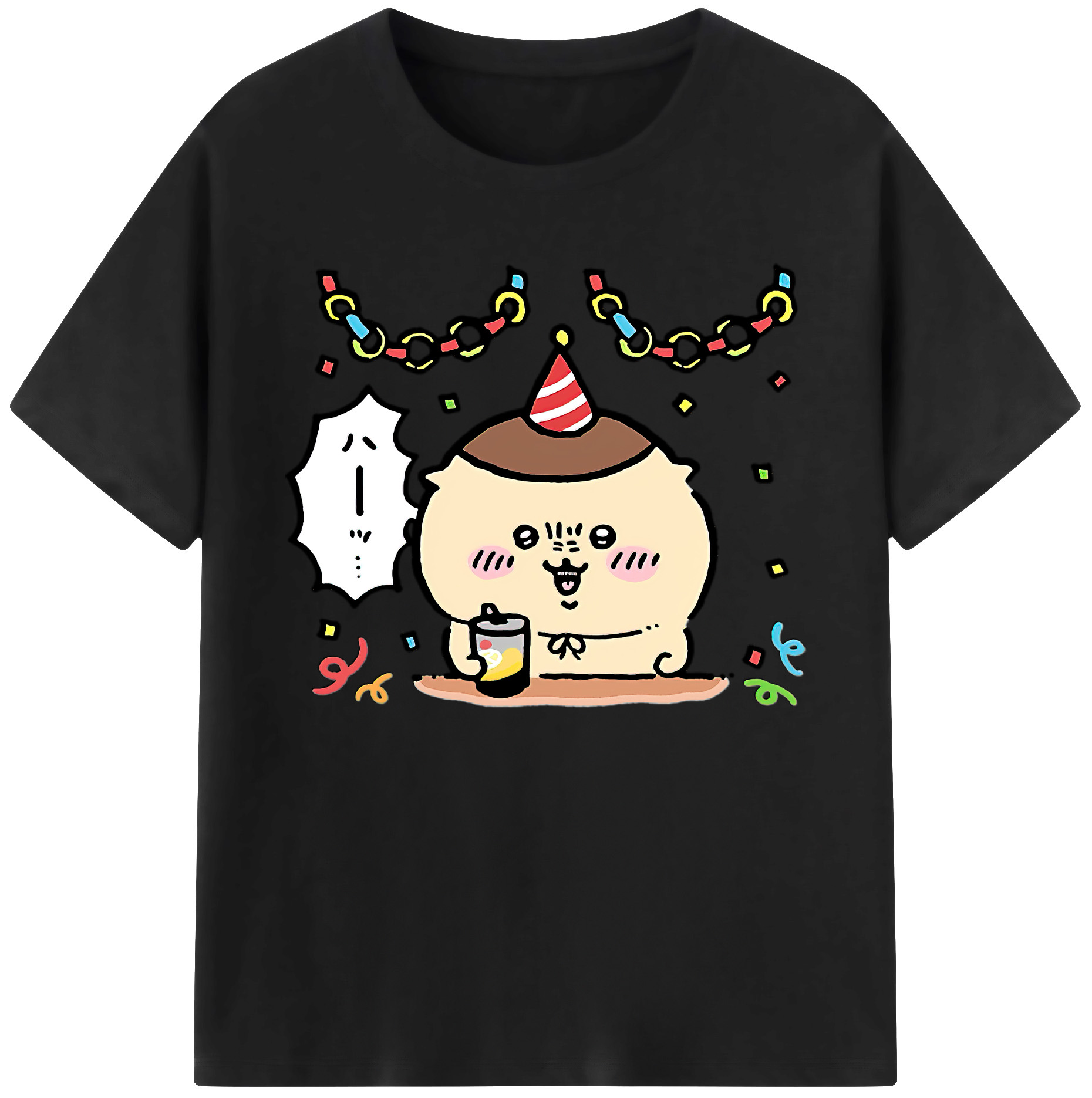 （画像用） ちいかわ くりまんじゅう Chii-kawa kuri manjū 綿100％ メンズ半袖Tシャツ｜肌触りやわらか＆通気性