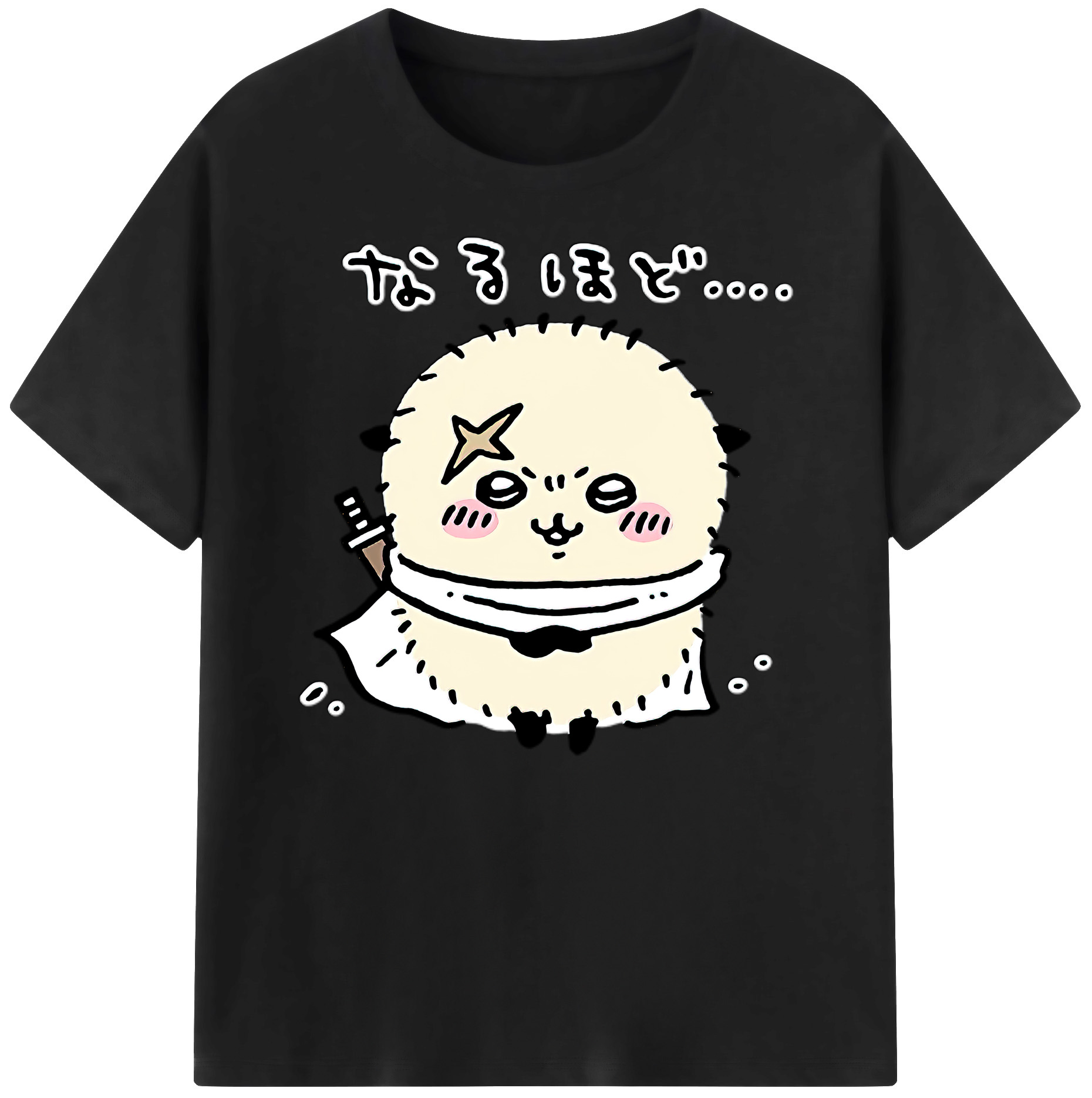 （画像用） ちいかわ ラッコ Chii-kawa Sea otter 綿100％ メンズ半袖Tシャツ｜肌触りやわらか＆通気性