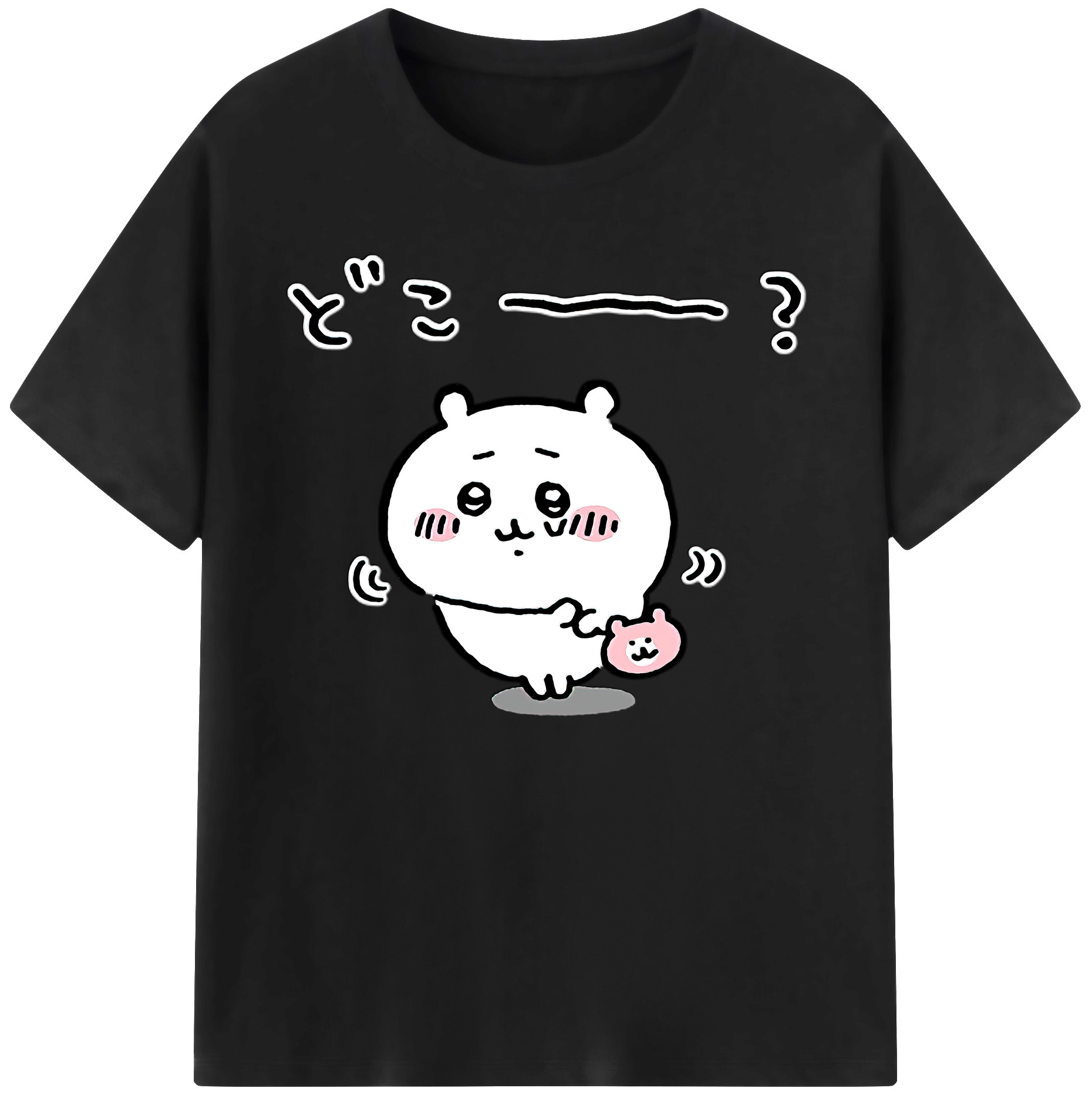 （画像用） ちいかわ ちいかわ Chii-kawa chiikawa 綿100％ メンズ半袖Tシャツ｜肌触りやわらか＆通気性