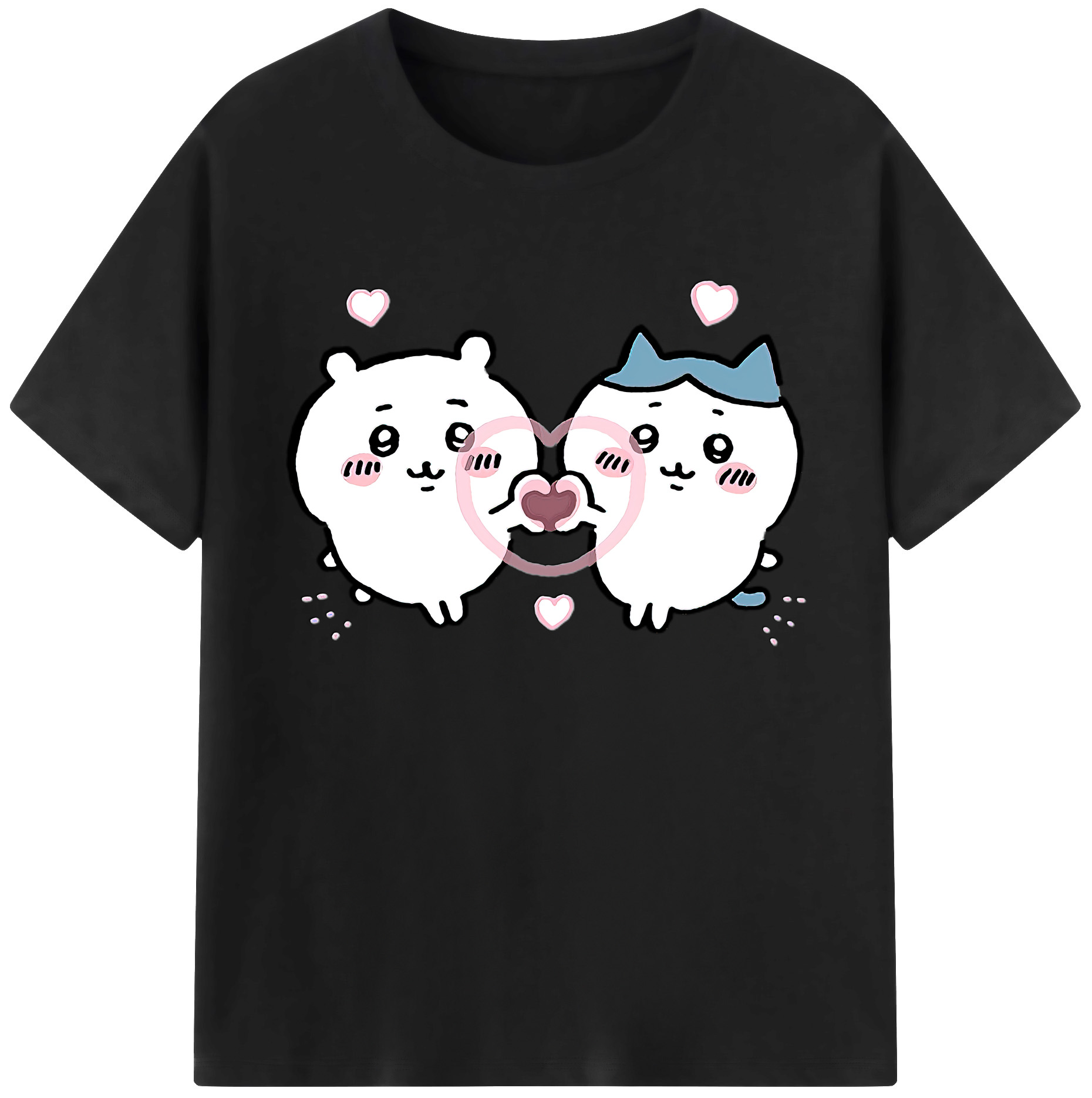 （画像用） ちいかわ ちいかわ Chii-kawa chiikawa 綿100％ メンズ半袖Tシャツ｜肌触りやわらか＆通気性