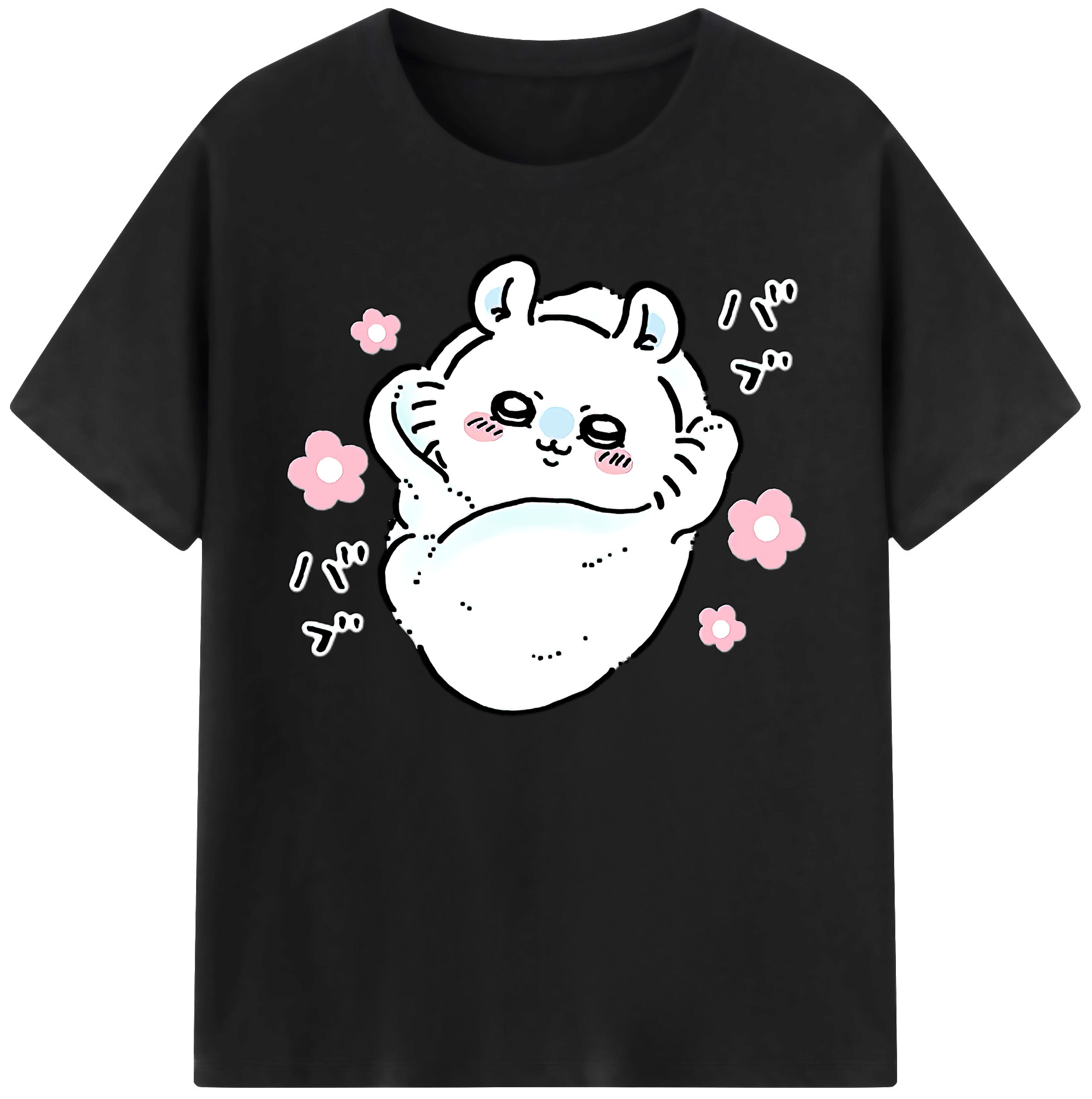 （画像用） ちいかわ モモンガ Chii-kawa Momonga 綿100％ メンズ半袖Tシャツ｜肌触りやわらか＆通気性