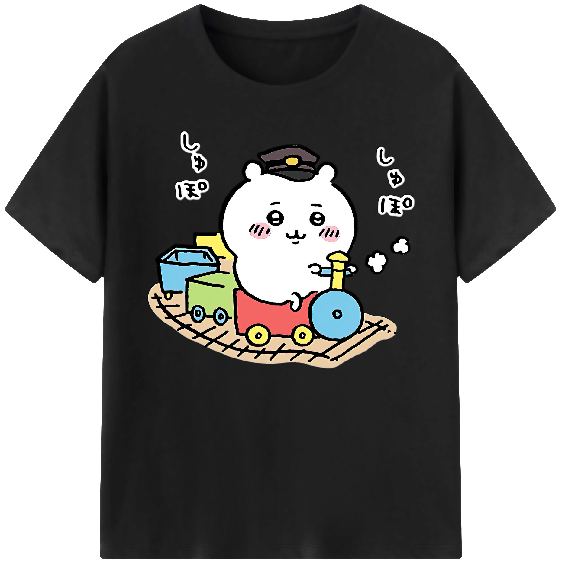 （画像用） ちいかわ ちいかわ Chii-kawa chiikawa 綿100％ メンズ半袖Tシャツ｜肌触りやわらか＆通気性