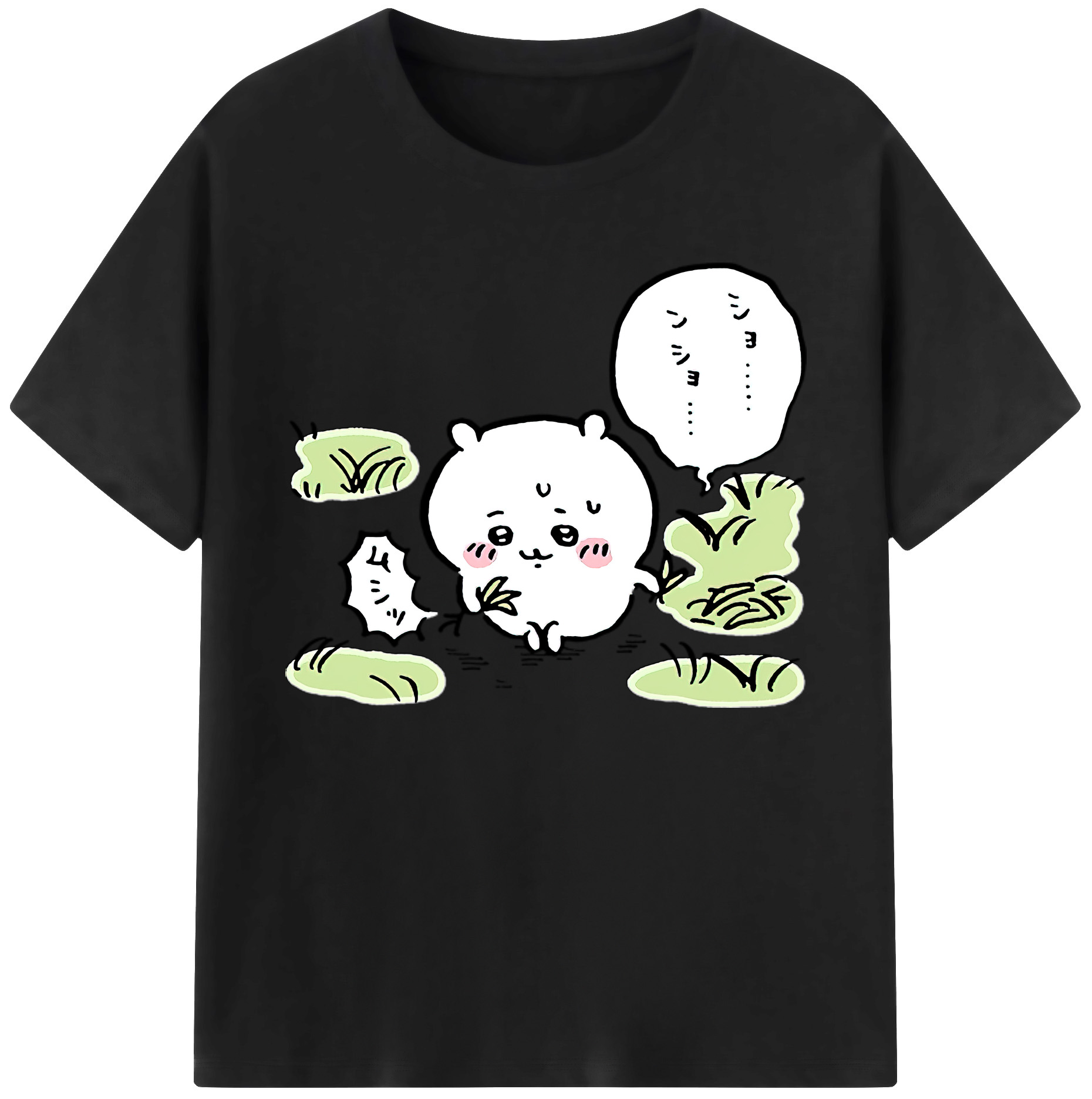 （画像用） ちいかわ ちいかわ Chii-kawa chiikawa 綿100％ メンズ半袖Tシャツ｜肌触りやわらか＆通気性