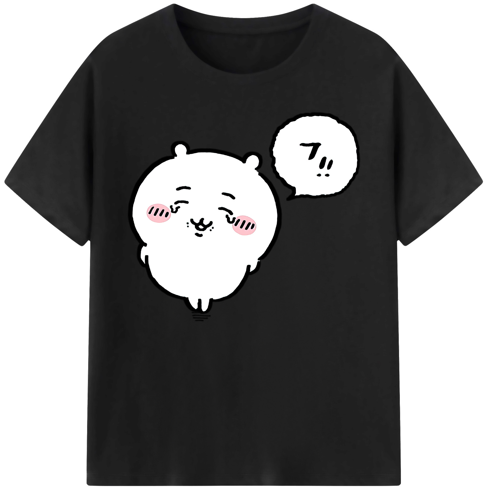 （画像用） ちいかわ ちいかわ Chii-kawa chiikawa 綿100％ メンズ半袖Tシャツ｜肌触りやわらか＆通気性