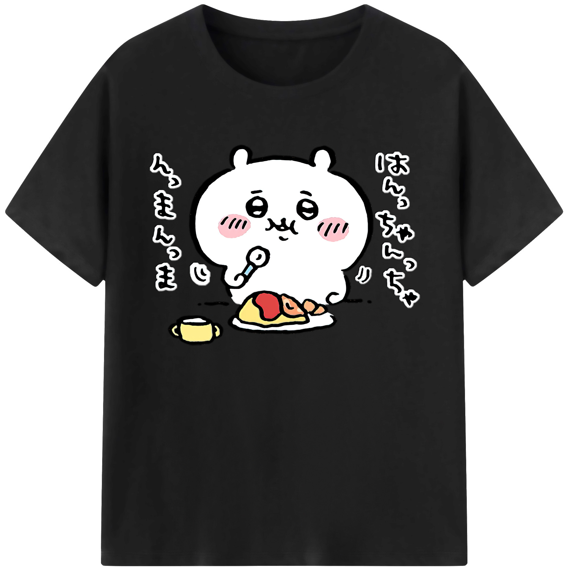 （画像用） ちいかわ ちいかわ Chii-kawa chiikawa 綿100％ メンズ半袖Tシャツ｜肌触りやわらか＆通気性