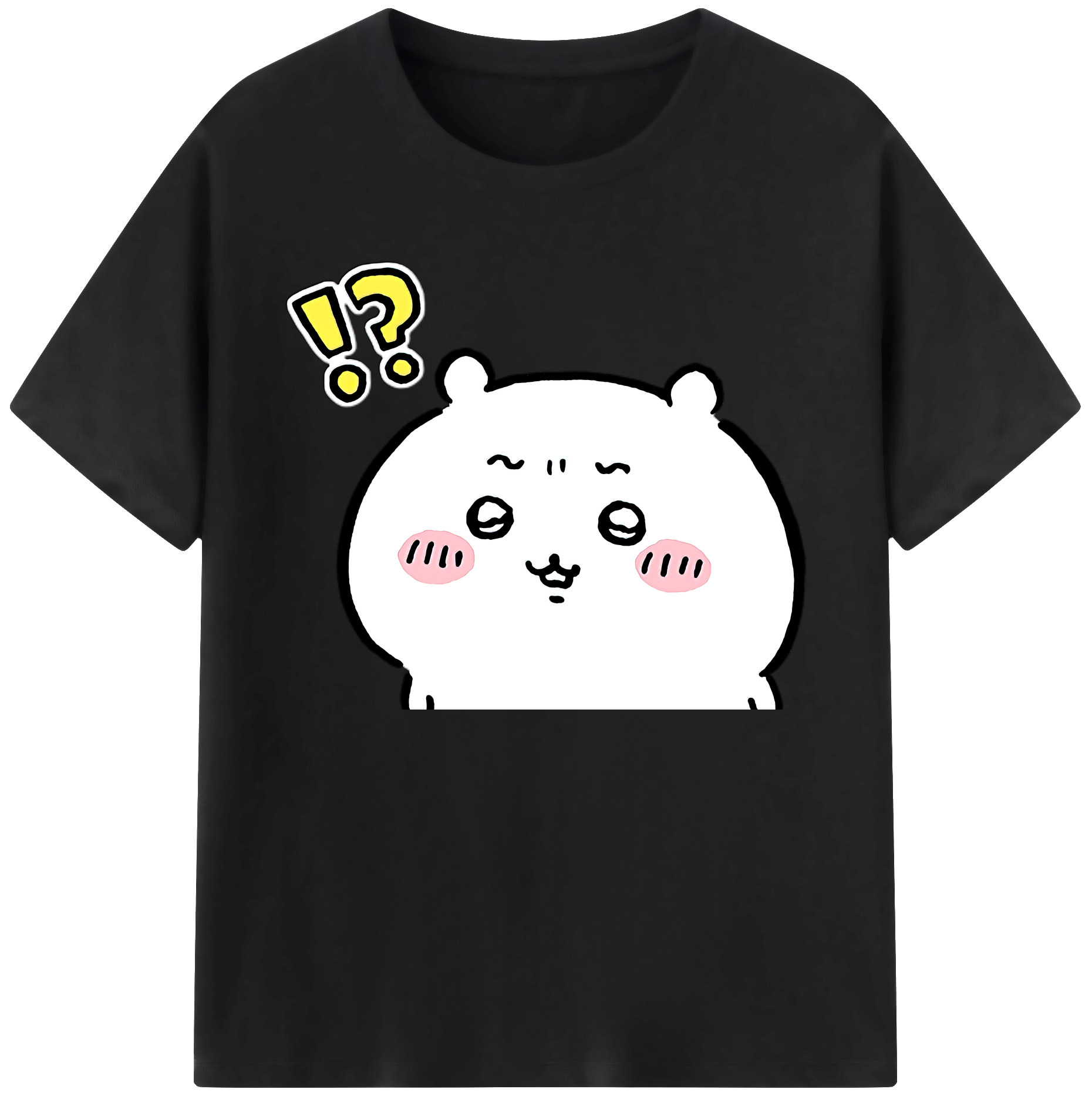 （画像用） ちいかわ ちいかわ Chii-kawa chiikawa 綿100％ メンズ半袖Tシャツ｜肌触りやわらか＆通気性
