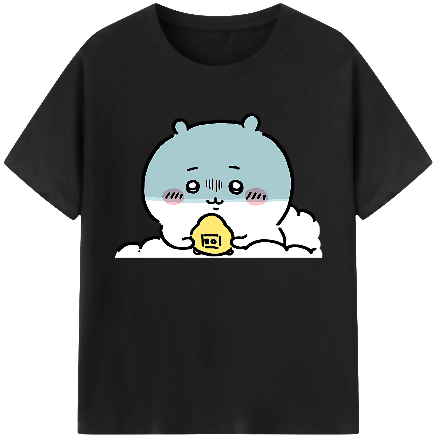 （画像用） ちいかわ ちいかわ Chii-kawa chiikawa 綿100％ メンズ半袖Tシャツ｜肌触りやわらか＆通気性
