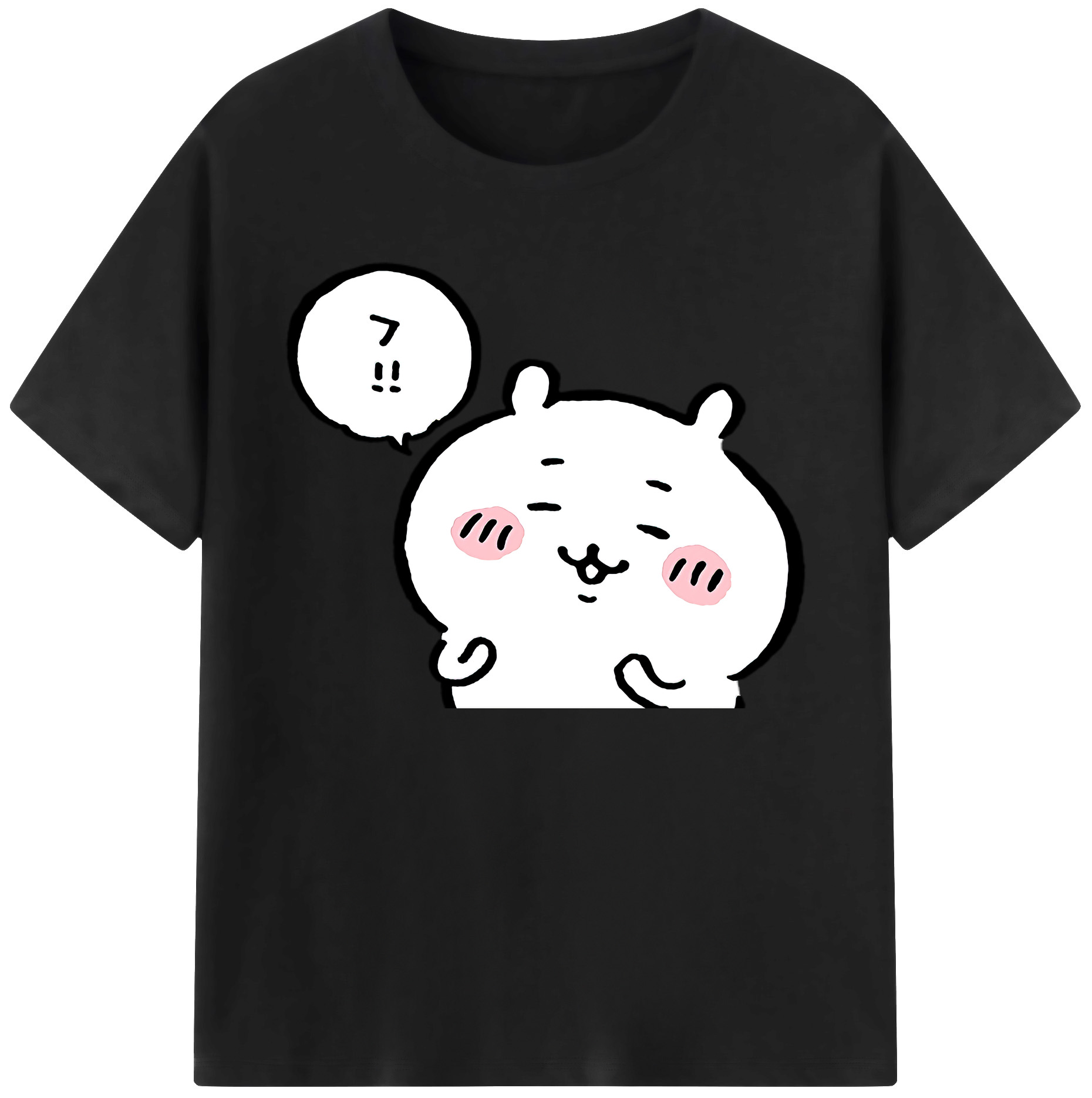 （画像用） ちいかわ ちいかわ Chii-kawa chiikawa 綿100％ メンズ半袖Tシャツ｜肌触りやわらか＆通気性