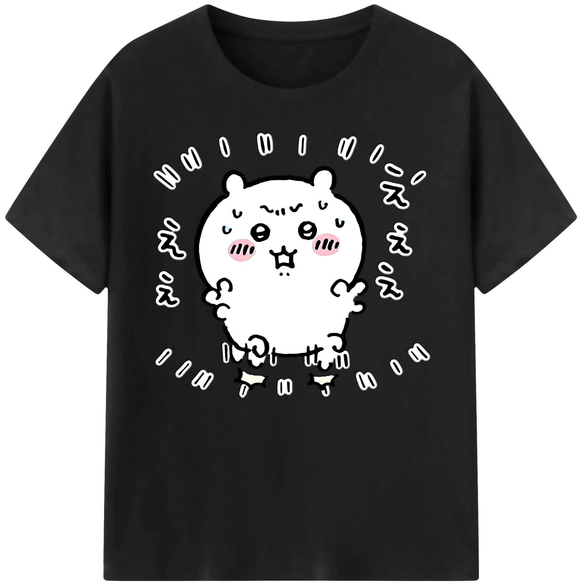 （画像用） ちいかわ ちいかわ Chii-kawa chiikawa 綿100％ メンズ半袖Tシャツ｜肌触りやわらか＆通気性