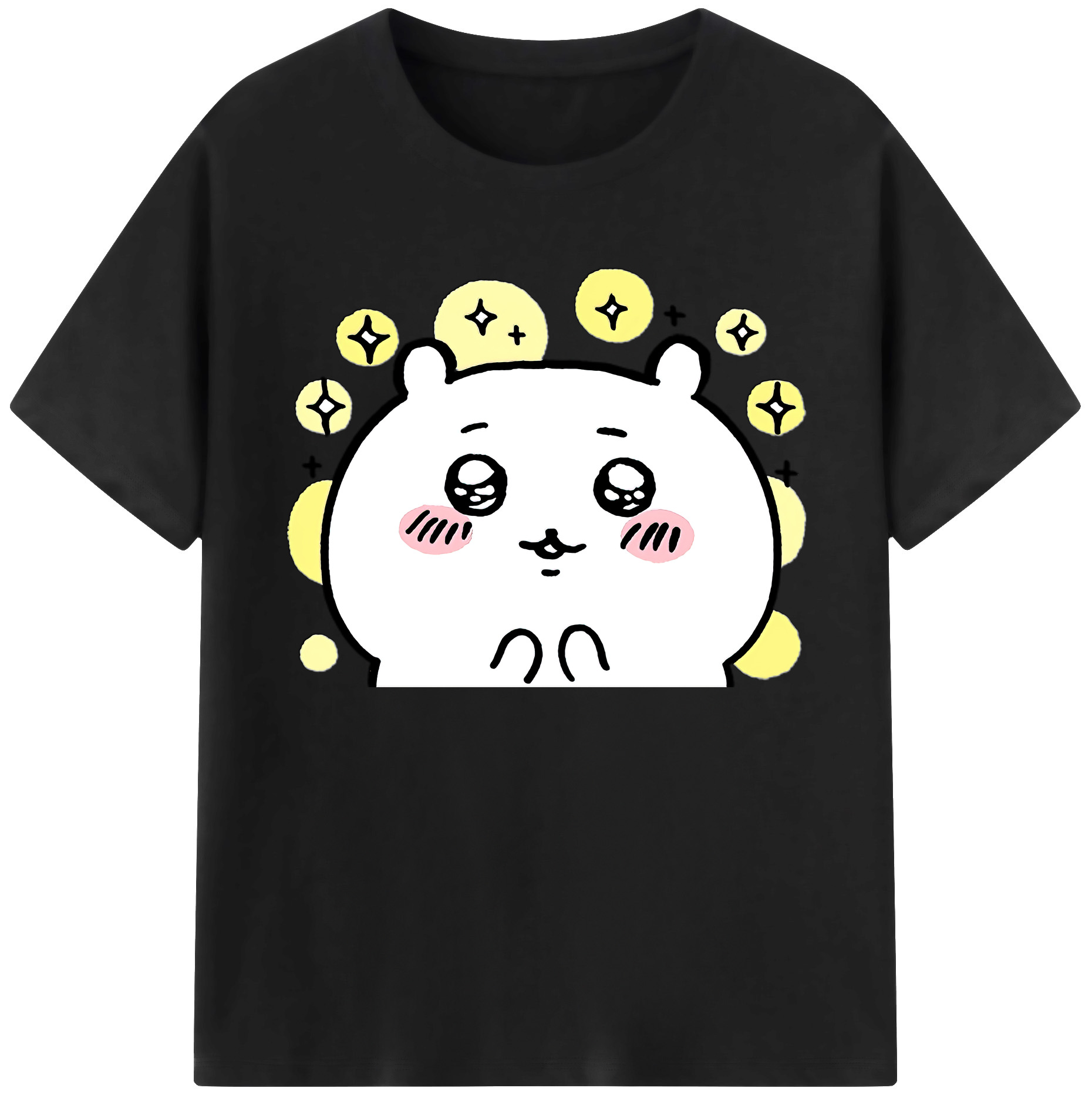 （画像用） ちいかわ ちいかわ Chii-kawa chiikawa 綿100％ メンズ半袖Tシャツ｜肌触りやわらか＆通気性