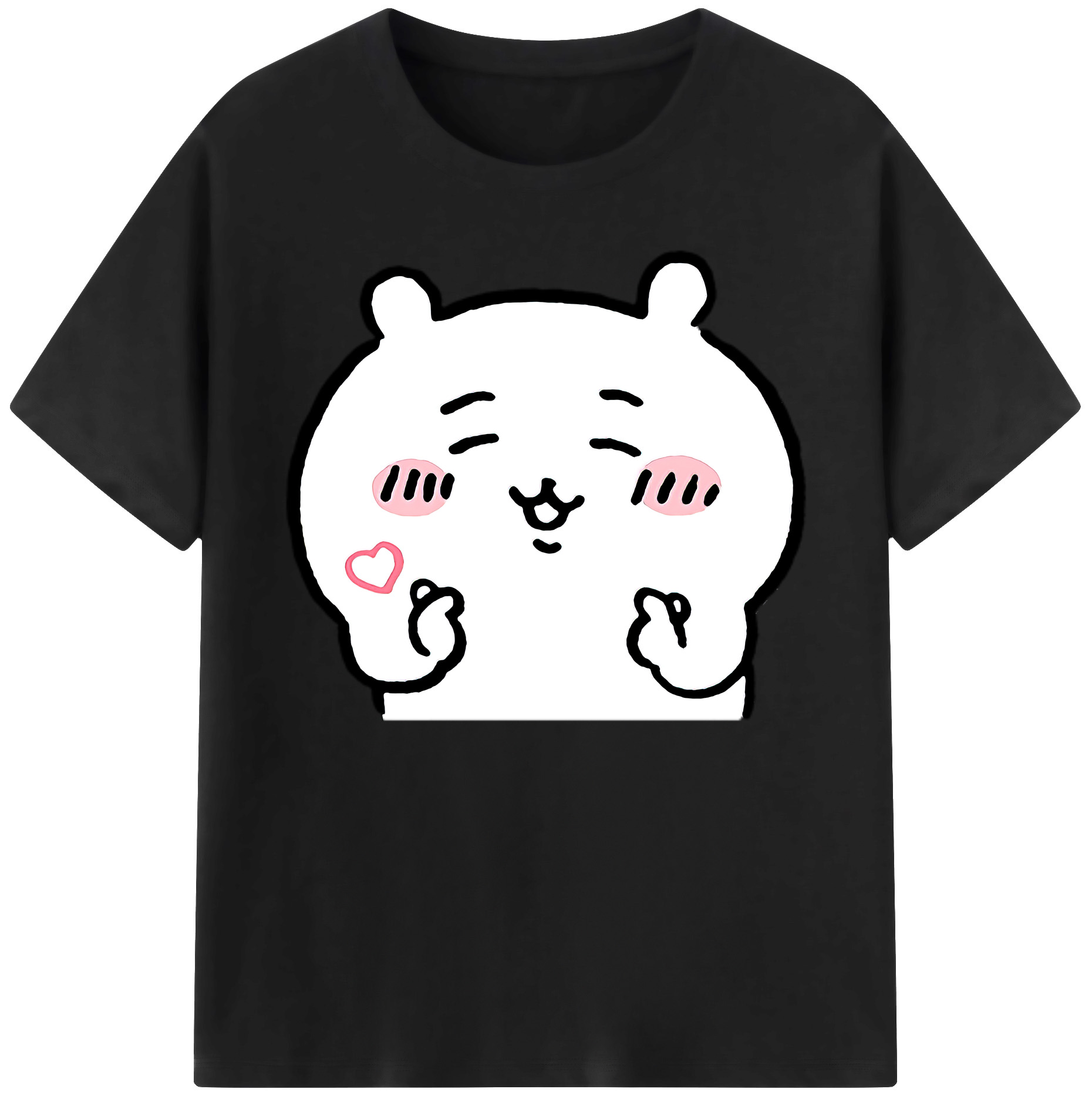 （画像用） ちいかわ ちいかわ Chii-kawa chiikawa 綿100％ メンズ半袖Tシャツ｜肌触りやわらか＆通気性