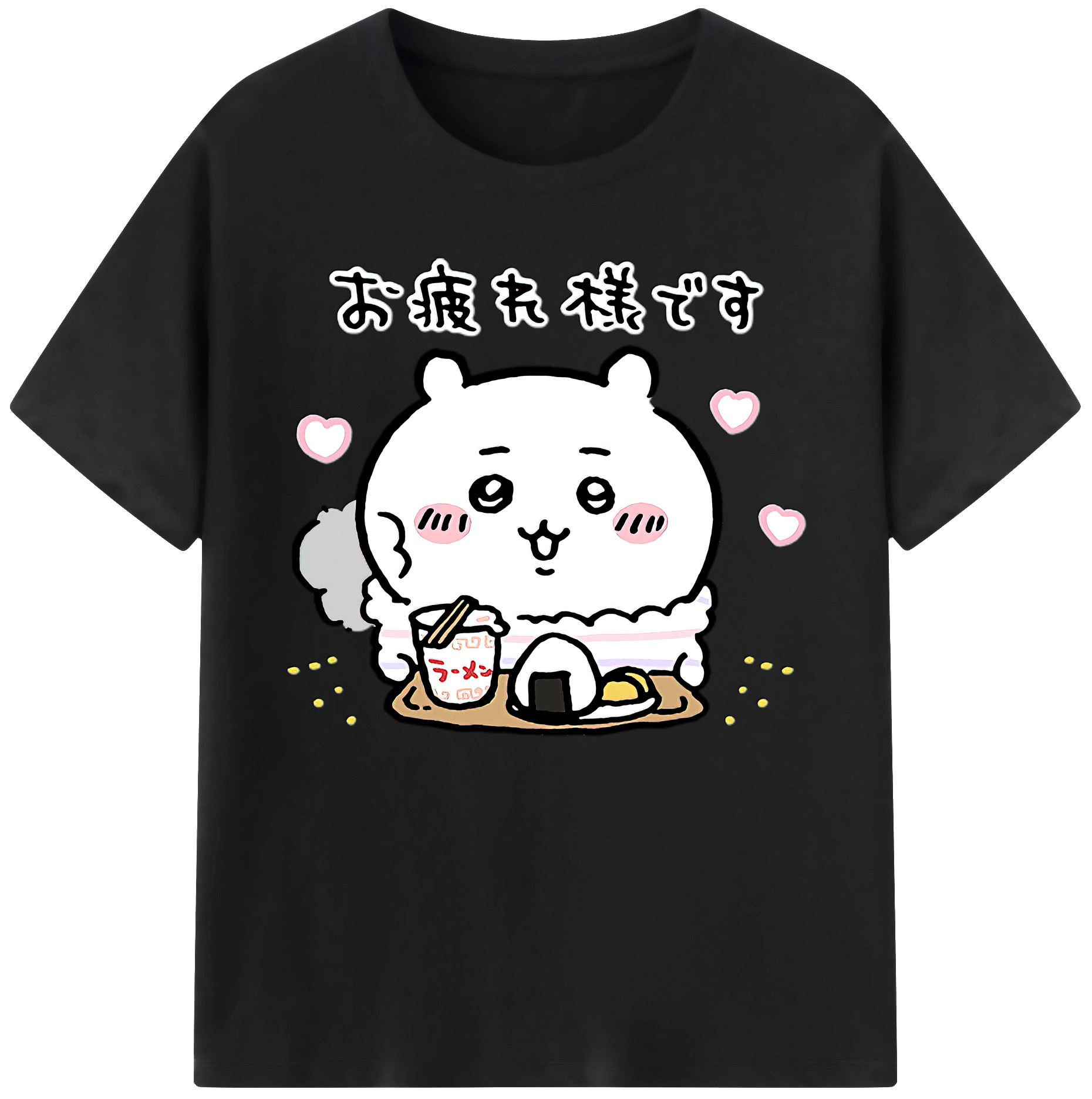 （画像用） ちいかわ ちいかわ Chii-kawa chiikawa 綿100％ メンズ半袖Tシャツ｜肌触りやわらか＆通気性