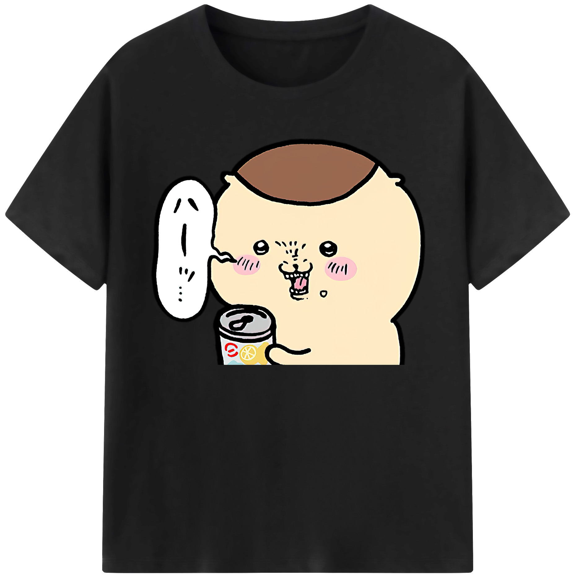 （画像用） ちいかわ くりまんじゅう Chii-kawa kuri manjū 綿100％ メンズ半袖Tシャツ｜肌触りやわらか＆通気性