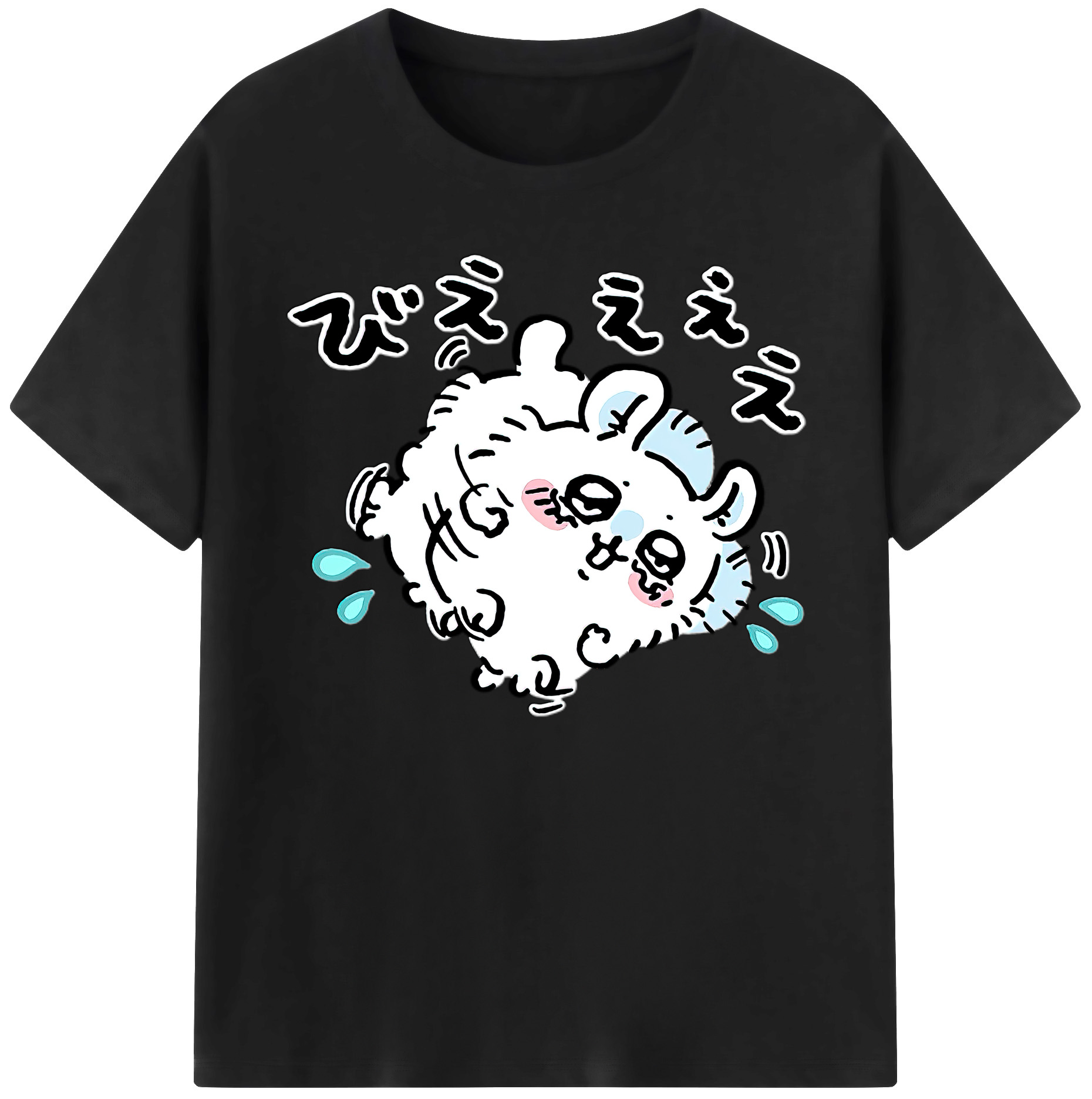 （画像用） ちいかわ モモンガ Chii-kawa Momonga 綿100％ メンズ半袖Tシャツ｜肌触りやわらか＆通気性