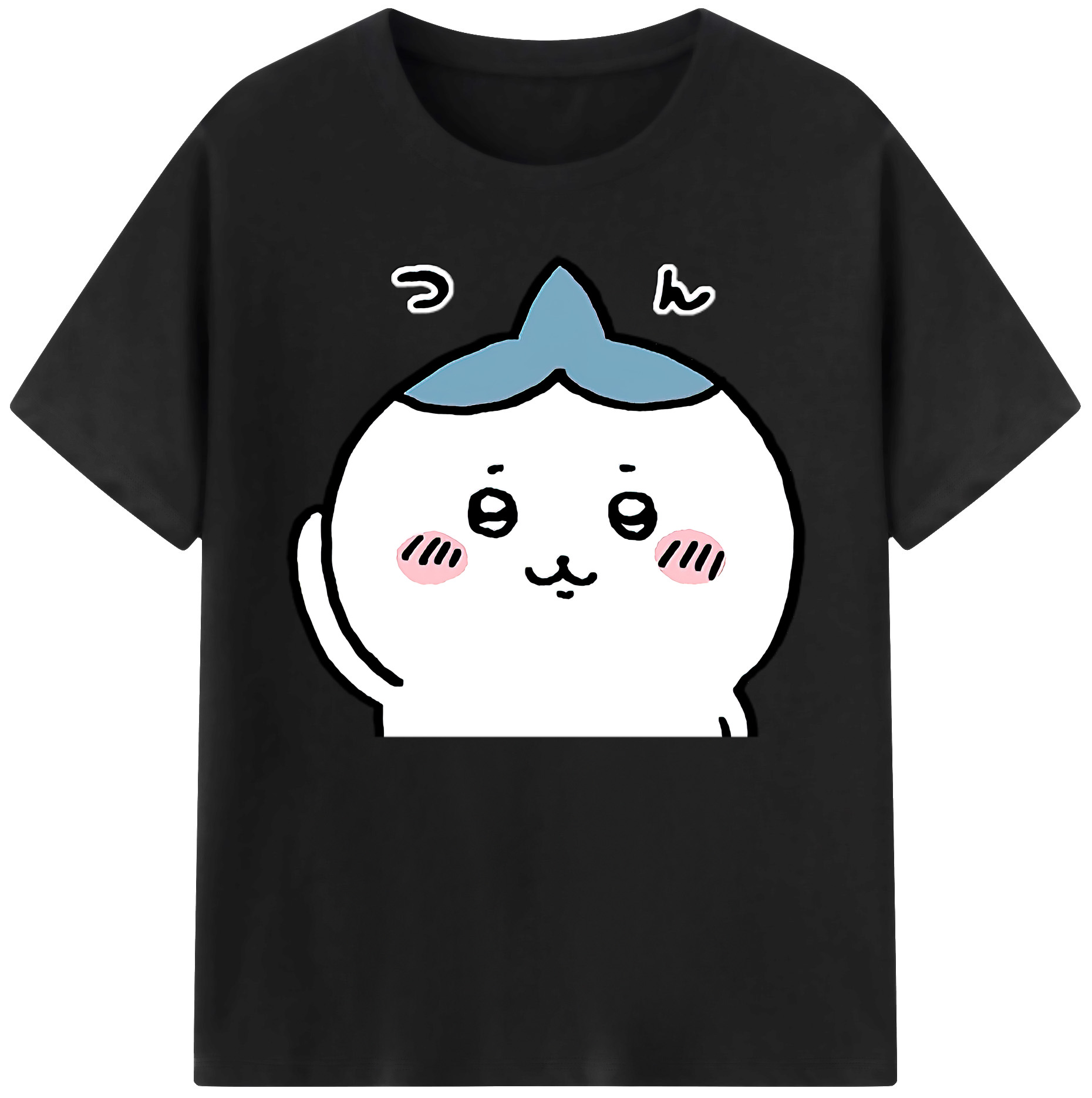 （画像用） ちいかわ ハチワレ Chii-kawa hachiware 綿100％ メンズ半袖Tシャツ｜肌触りやわらか＆通気性