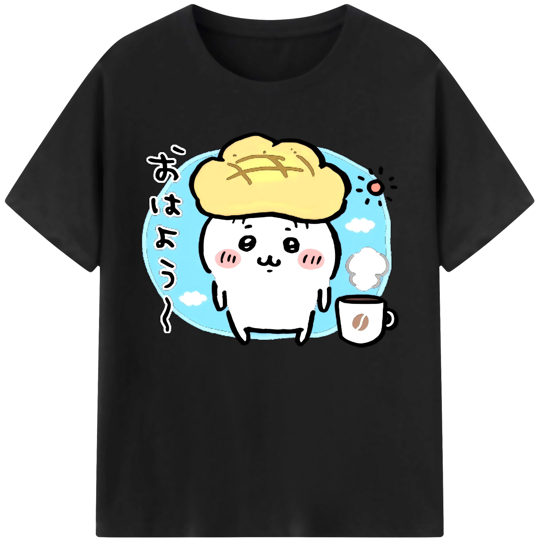 （画像用） ちいかわ ちいかわ Chii-kawa chiikawa 綿100％ メンズ半袖Tシャツ｜肌触りやわらか＆通気性