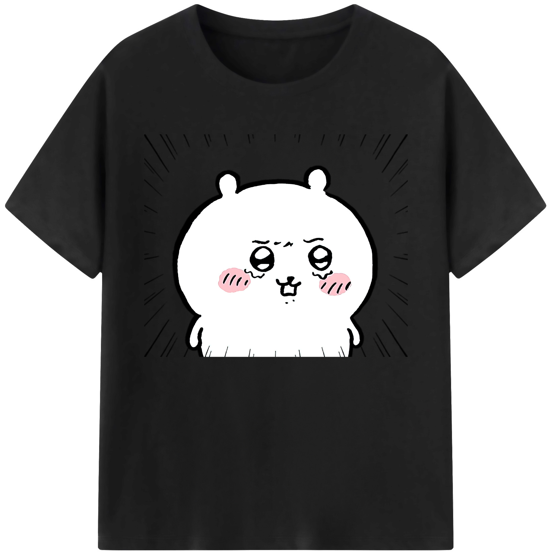 （画像用） ちいかわ ちいかわ Chii-kawa chiikawa 綿100％ メンズ半袖Tシャツ｜肌触りやわらか＆通気性